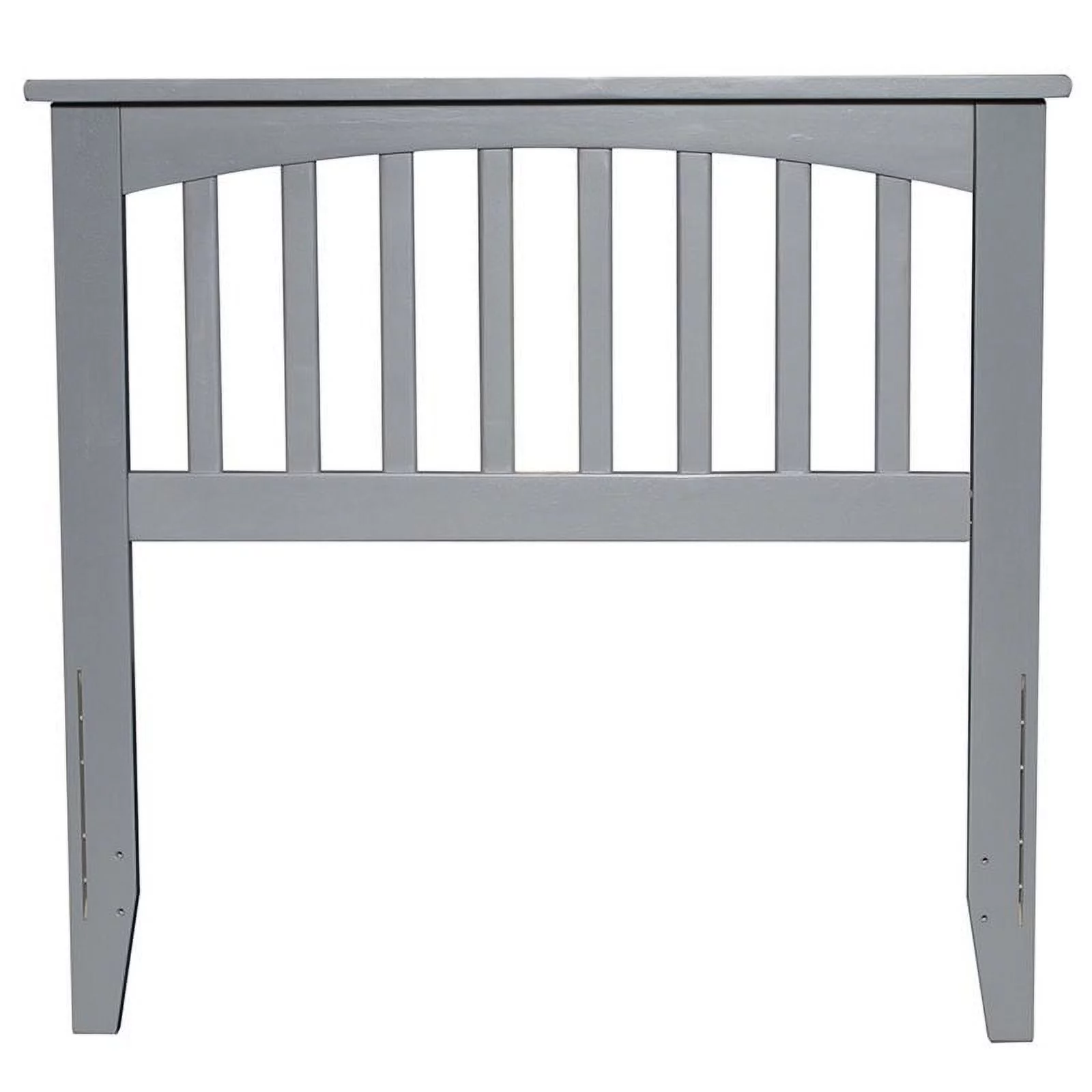 Leo & Lacey Traditional Wood Twin Slat Headboard in Gray