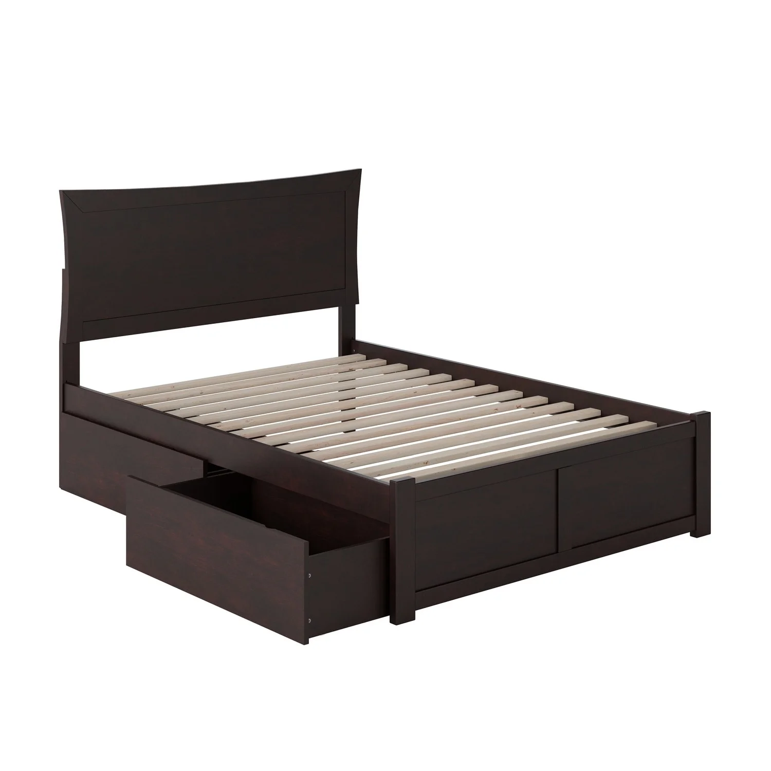 AFI Metro Full Platform Bed with 2 Drawers in Espresso