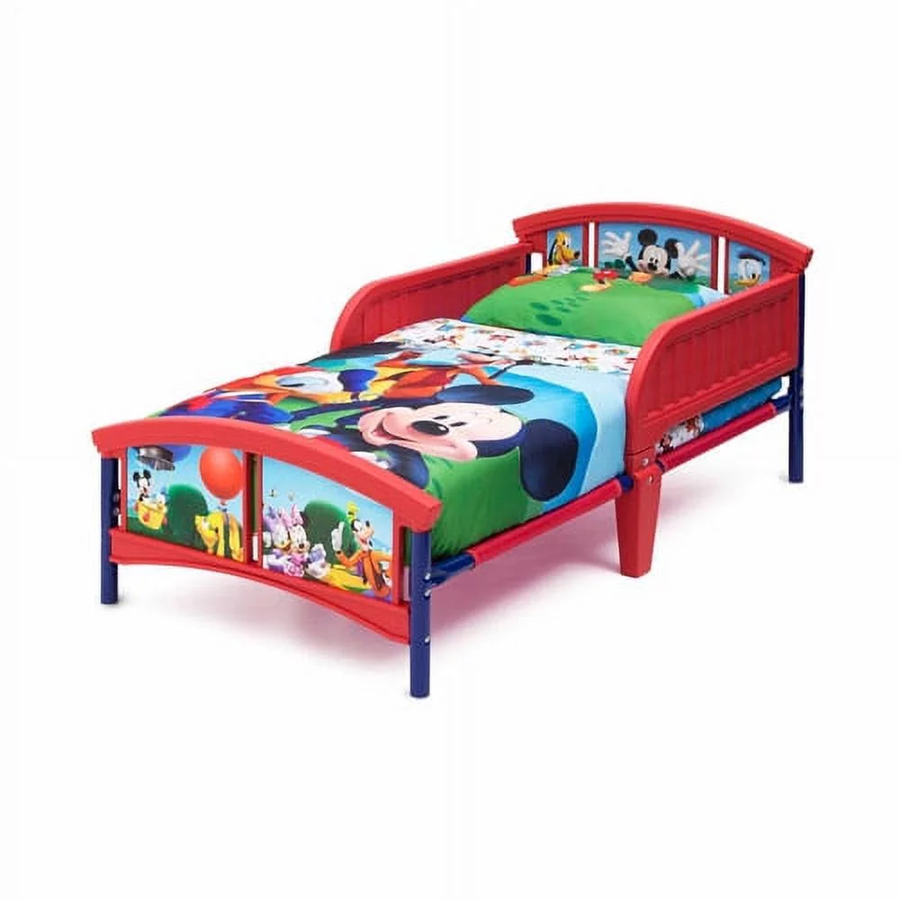 Delta Children Disney Mickey Mouse Plastic Toddler Bed, Multiple Forms