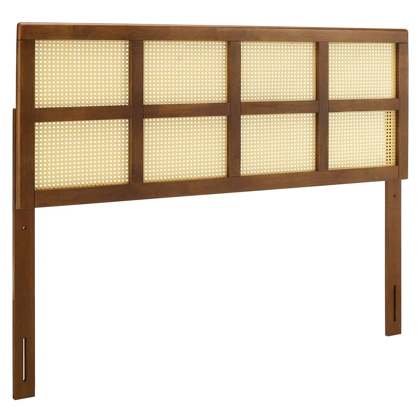 Modway Luana Cane King Headboard in Walnut