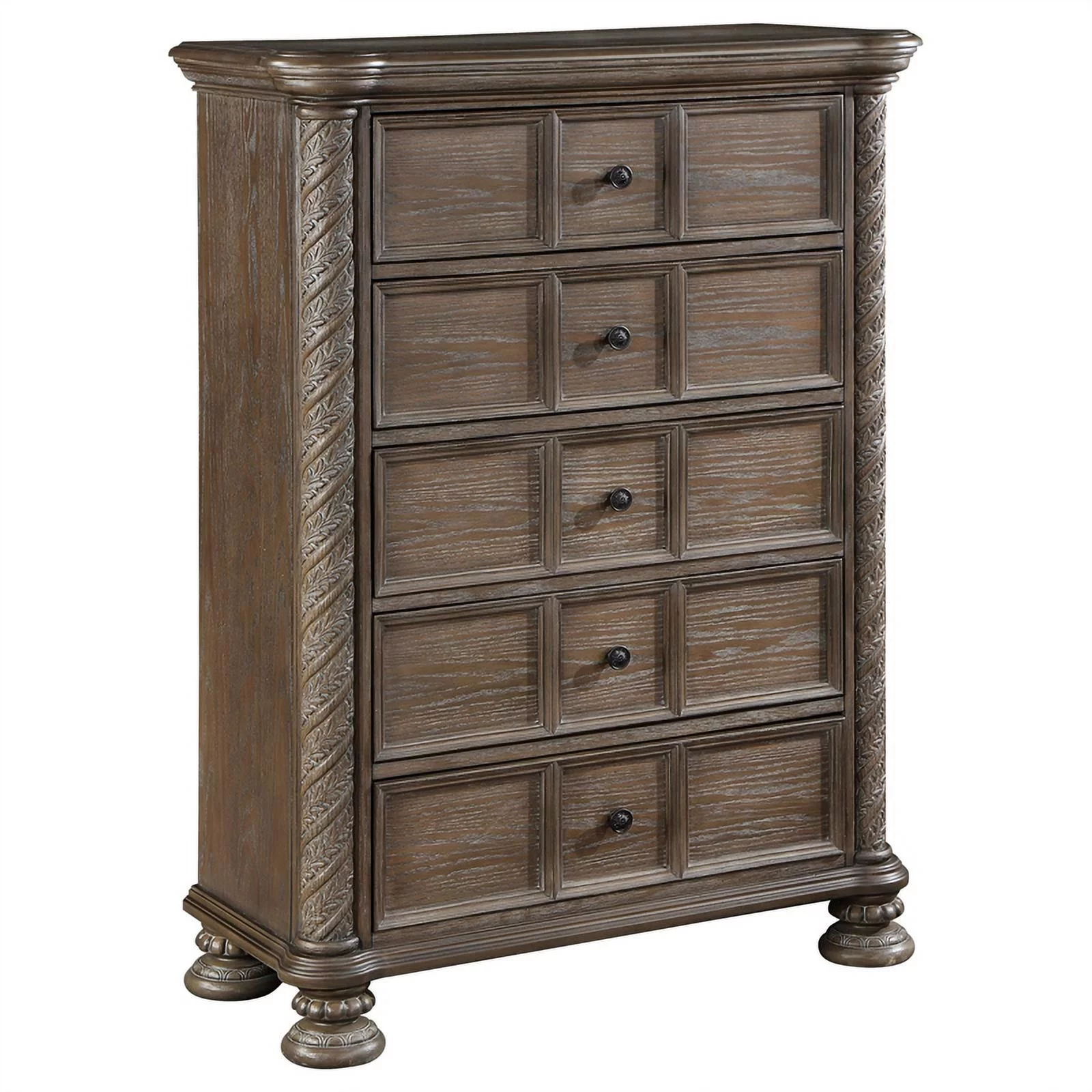 Coaster Emmett 5-drawer Traditional Rectangular Wood Chest in Walnut