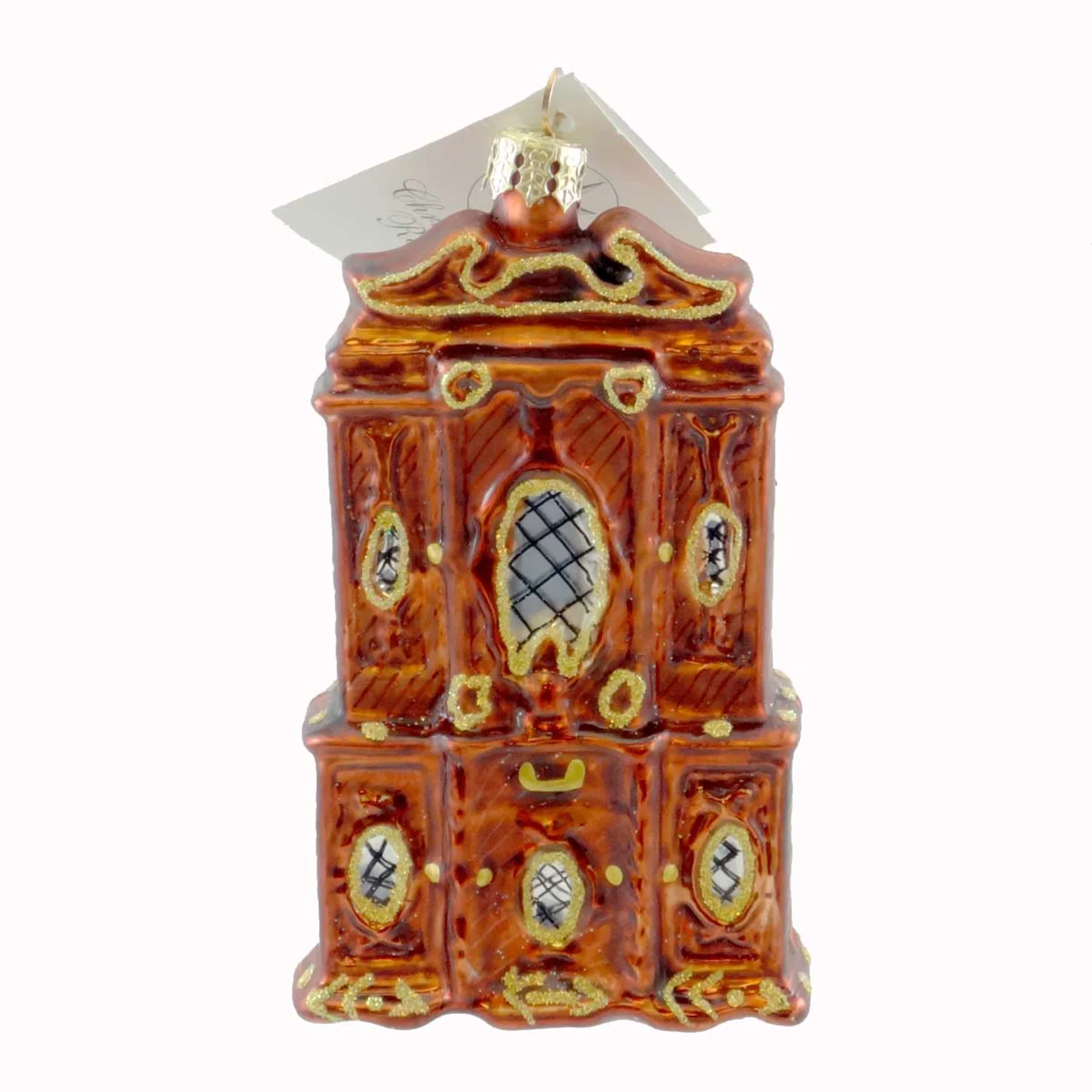 Christopher Radko MON ARMOIRE Glass Ornament Hutch Mouse