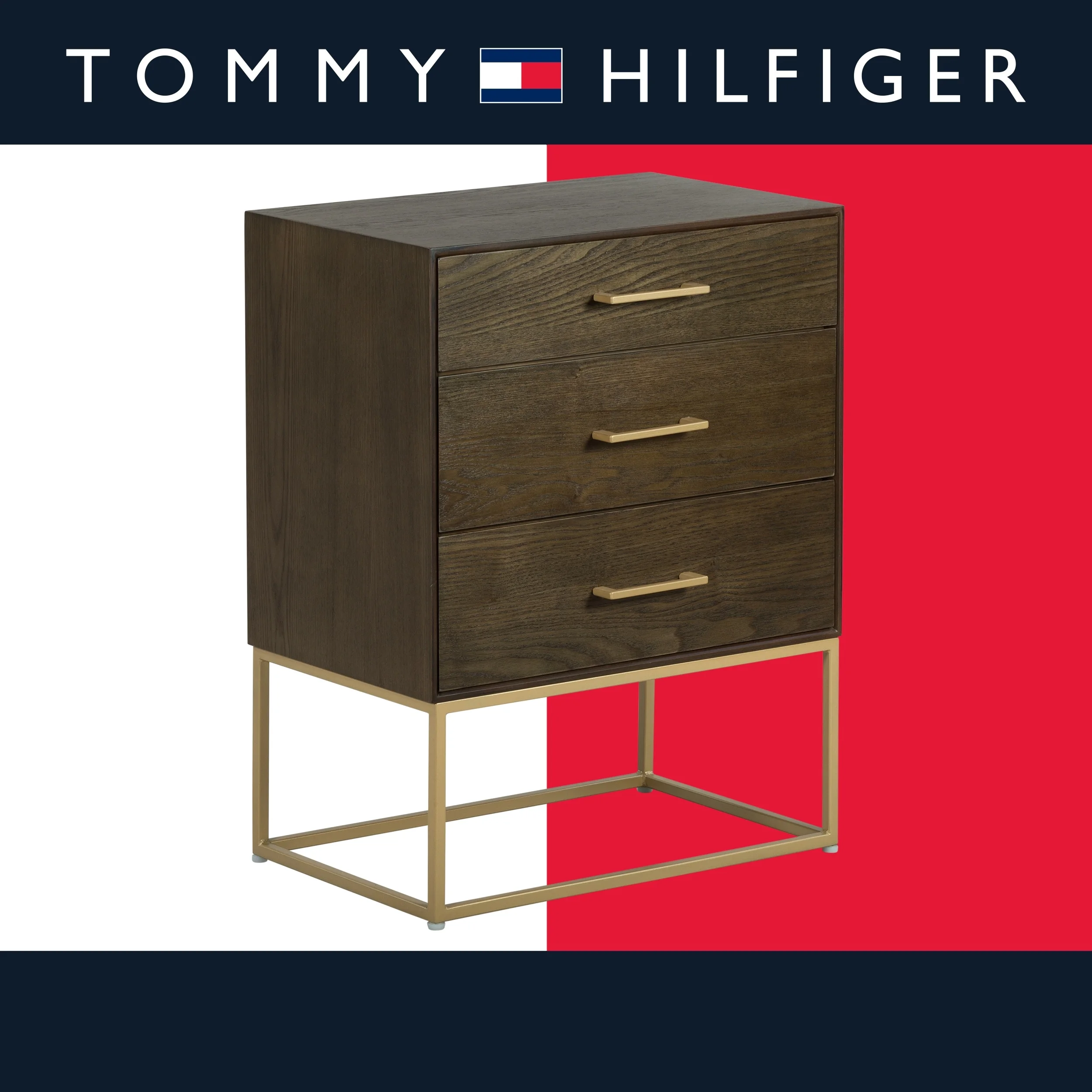 Tommy Hilfiger Franklin 4 Drawer Dresser Walnut