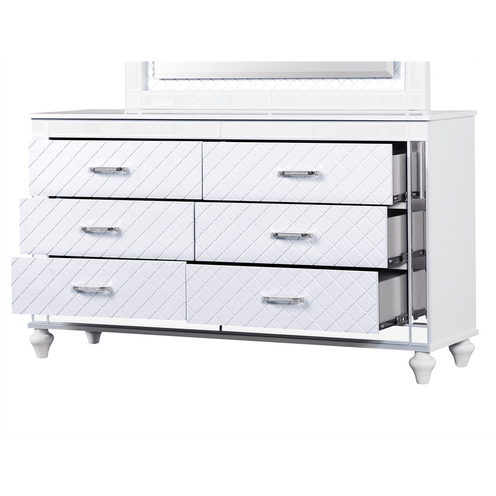 Glory Furniture Livorno G02790-D Dresser White and Mirror