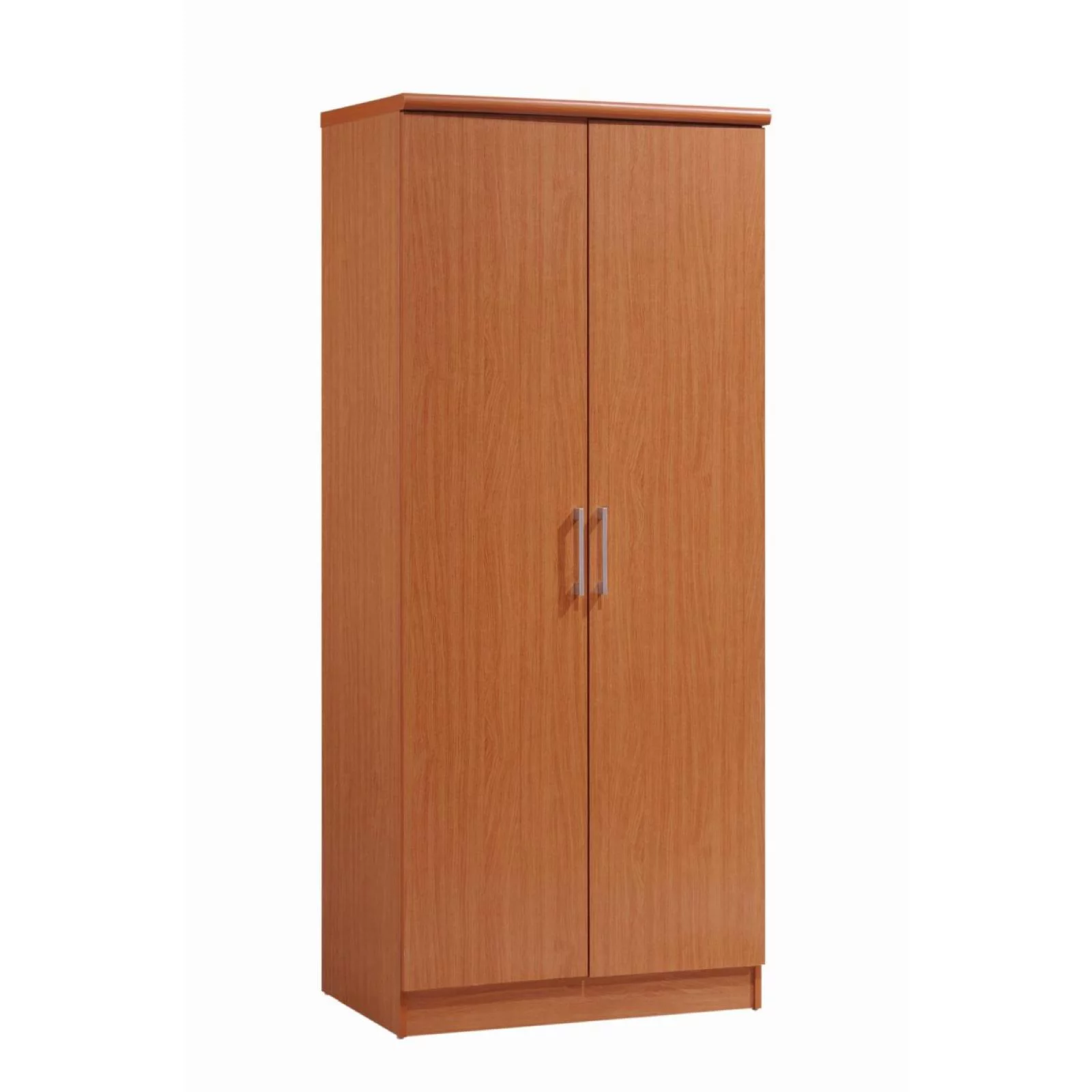 Hodedah 2-Door Armoire with 4-Shelves in White