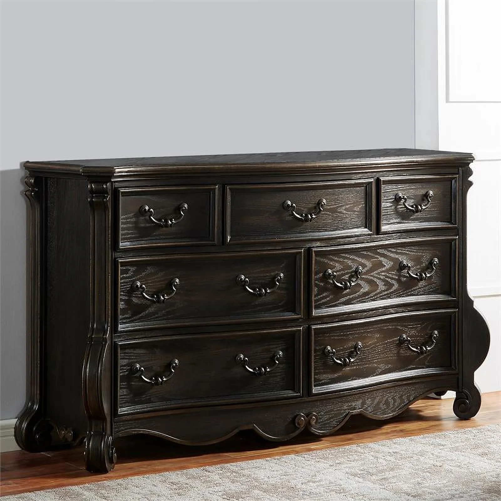 Bowery Hill Multi-step Molasses Wood 7-drawer Dresser