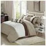Serenity Beige & Tan King 10 Piece Comforter Bed In A Bag Set