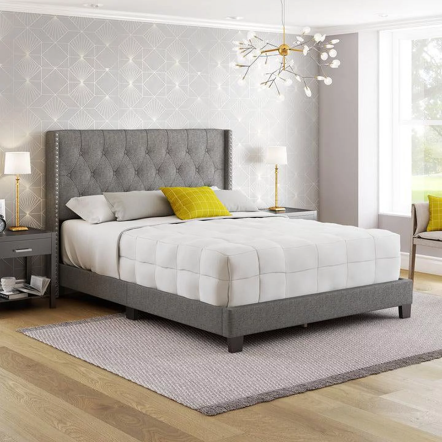 Boyd Sleep MIGR968QN Myra Upholstred Platform Bed