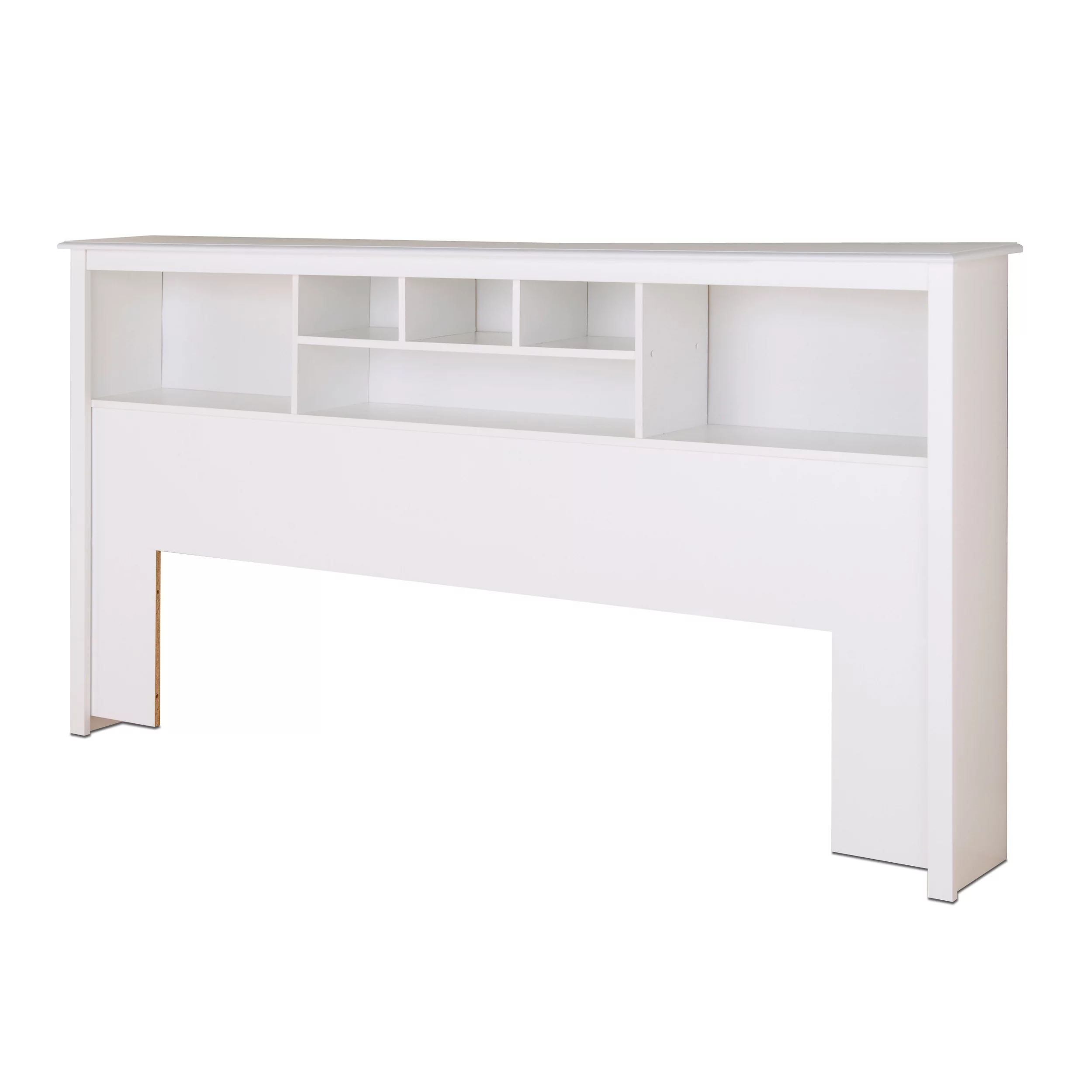 Prepac Monterey King Bookcase Headboard, White