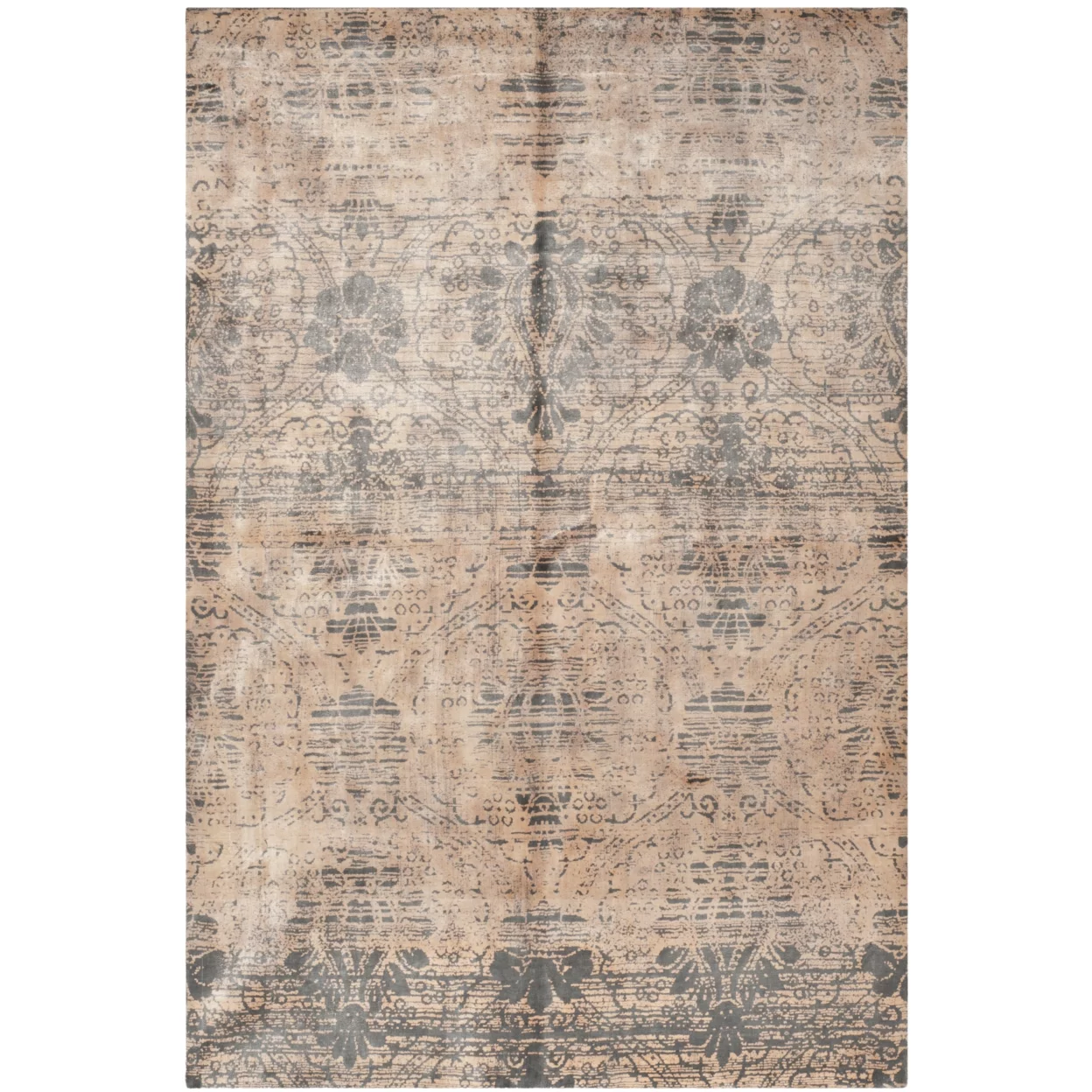 Safavieh Couture Hand-knotted Tibetan Ingelise Modern Wool Rug Grey 9' x 12' 9' x 12' Living Room, Bedroom