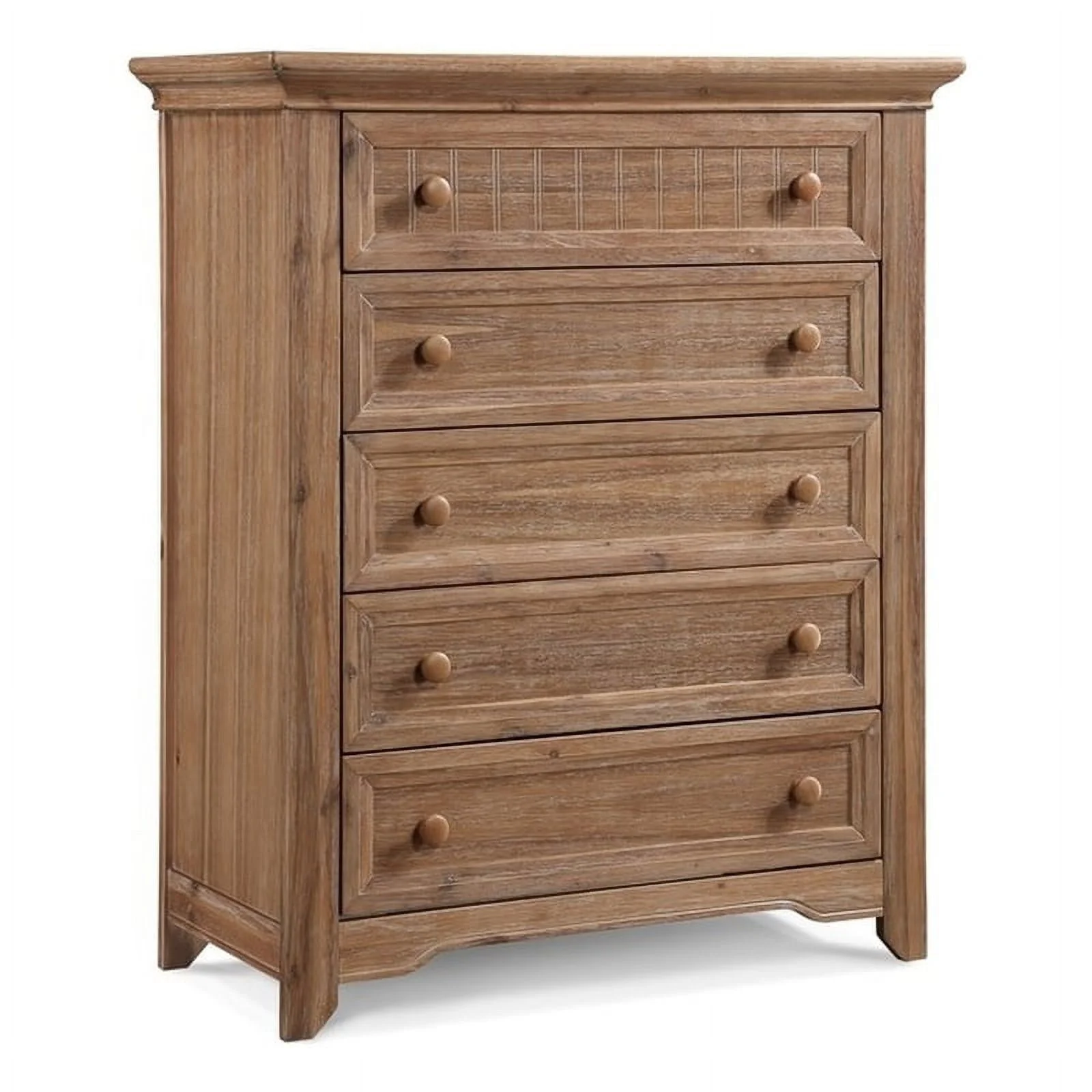 Suite Bebe Winchester 5-Drawer Traditional Wood Chest in Biscotti
