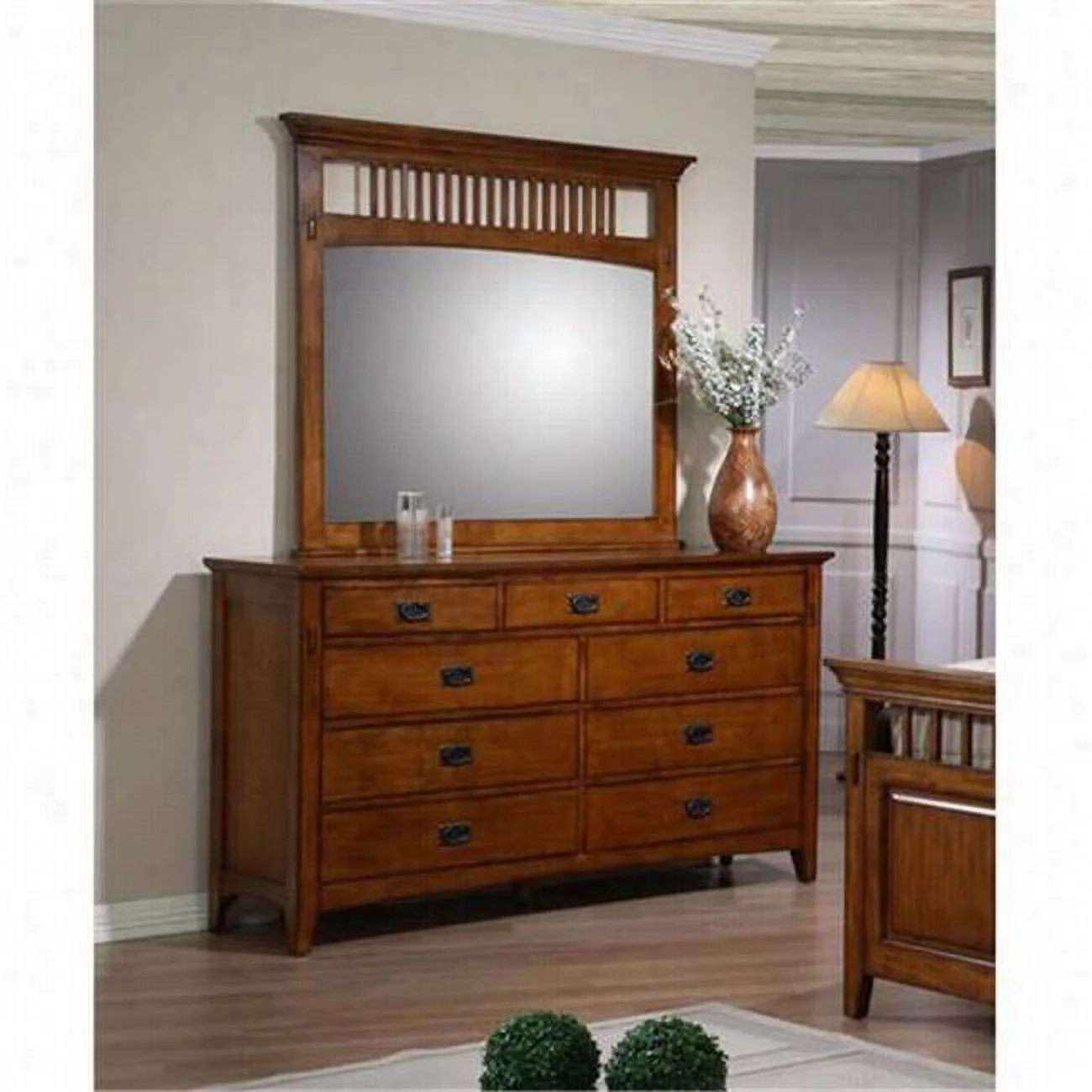 Sunset Trading Tremont Dresser and Mirror Set