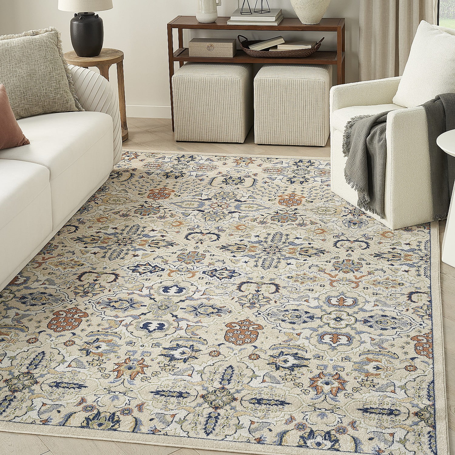 Nourison Home Allur All-over design Beige 7'10