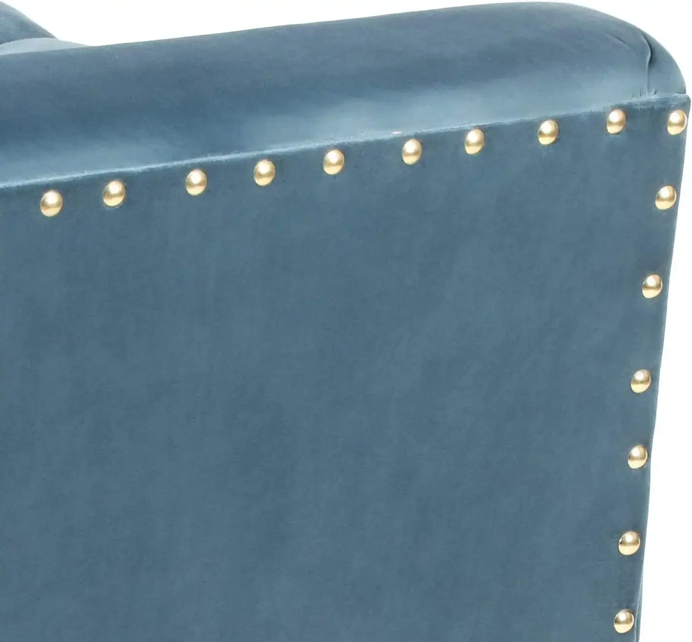 MoNiBloom Velvet Storage Bench, Upholstered Tufted Storage Ottoman with Wooden Legs, End of Bed Padded Entayway Bench for Living Room Bedroom Hallway, Navy Blue
