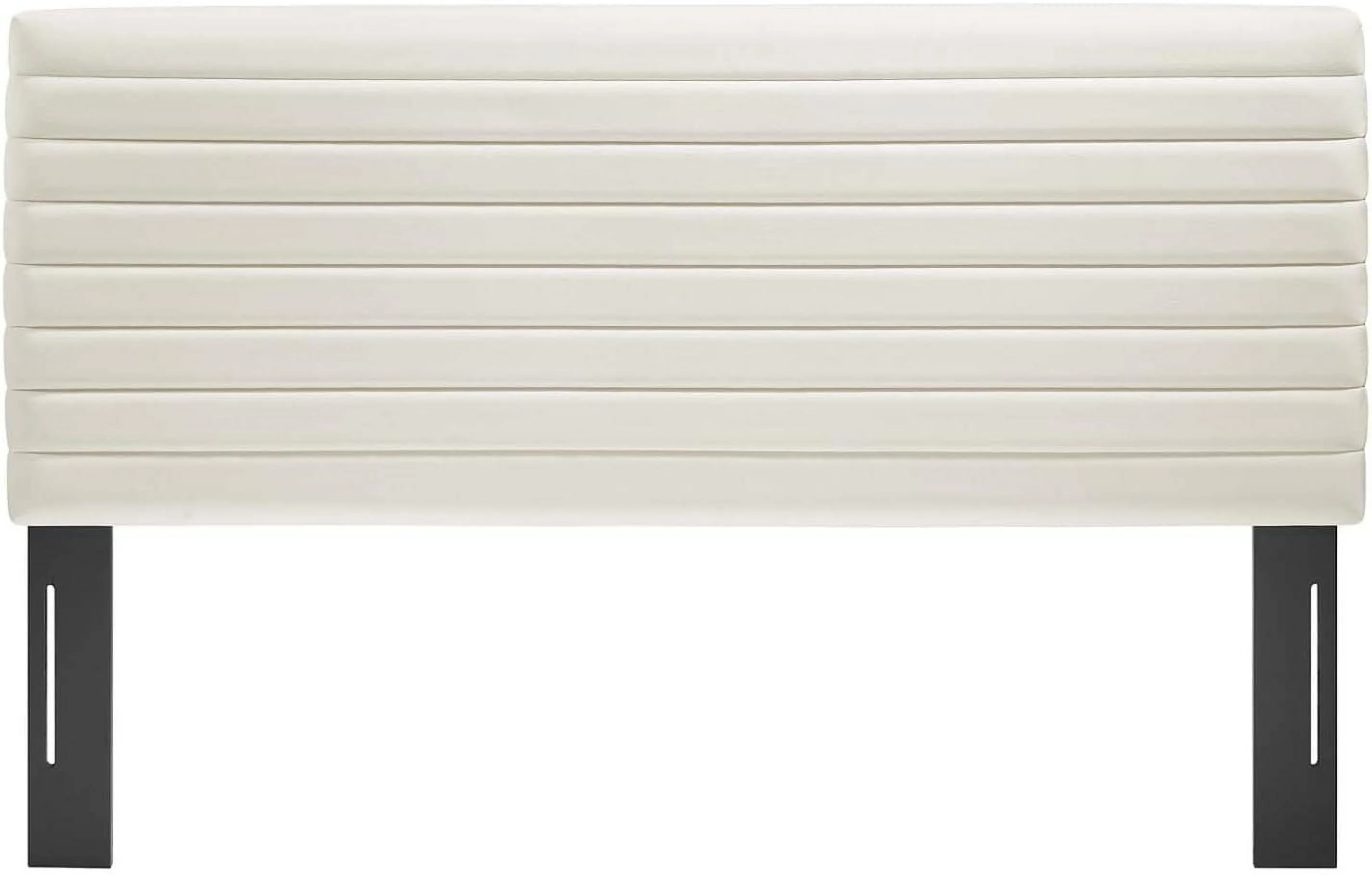 Tranquil Performance Velvet King/California King Headboard In Ivory