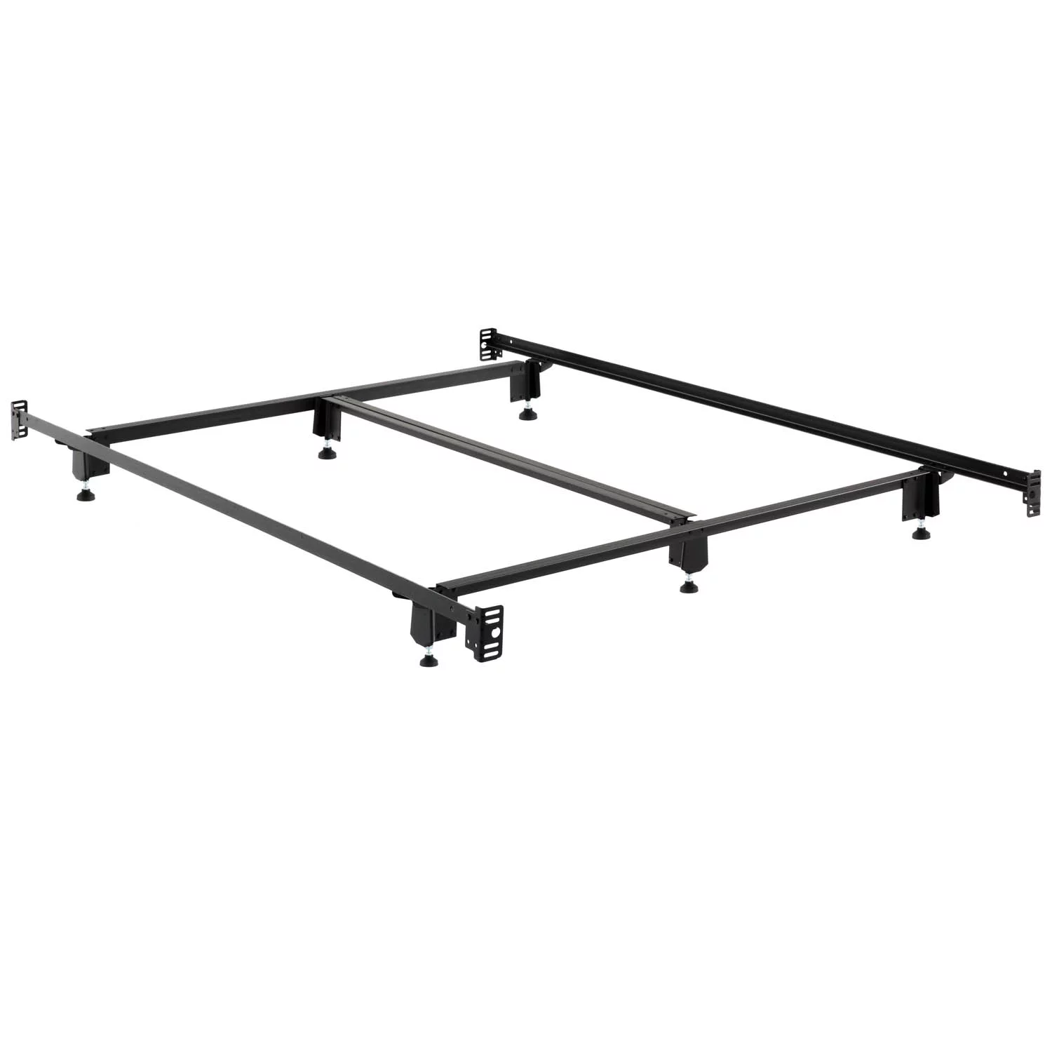 Structures Steelock Headboard-Footboard Bed Frame with Adjustable-Height Glides