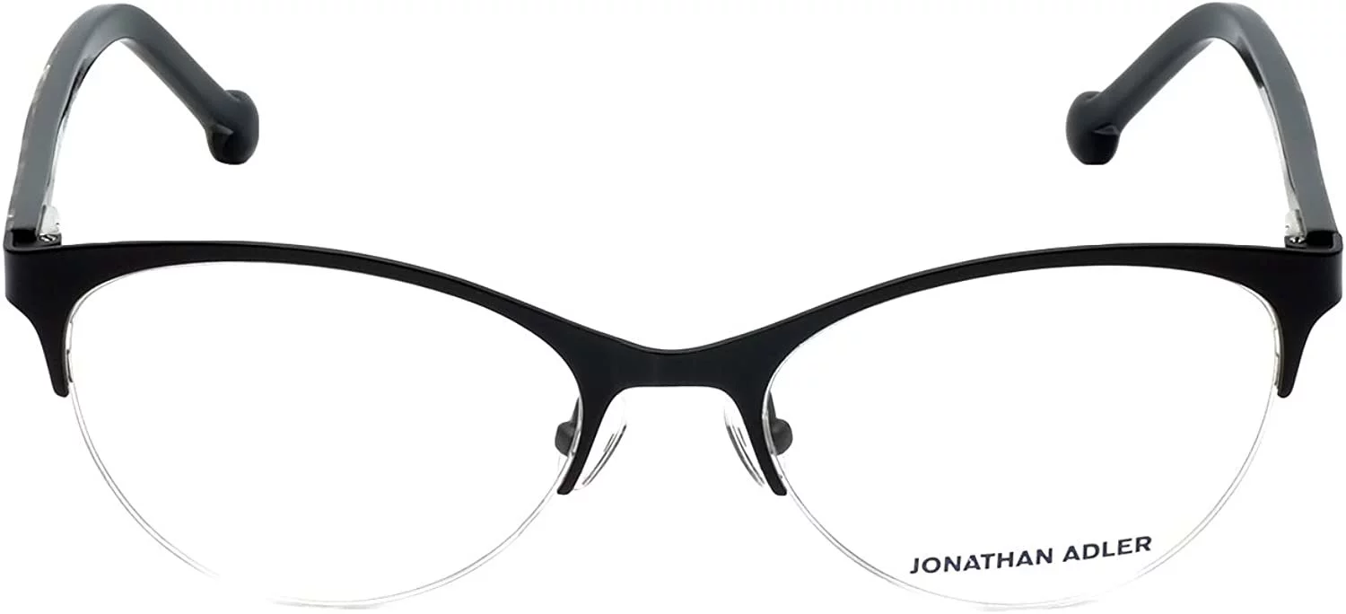 Jonathan Adler Designer Eyeglass Frames JA503-Black in Black 53mm