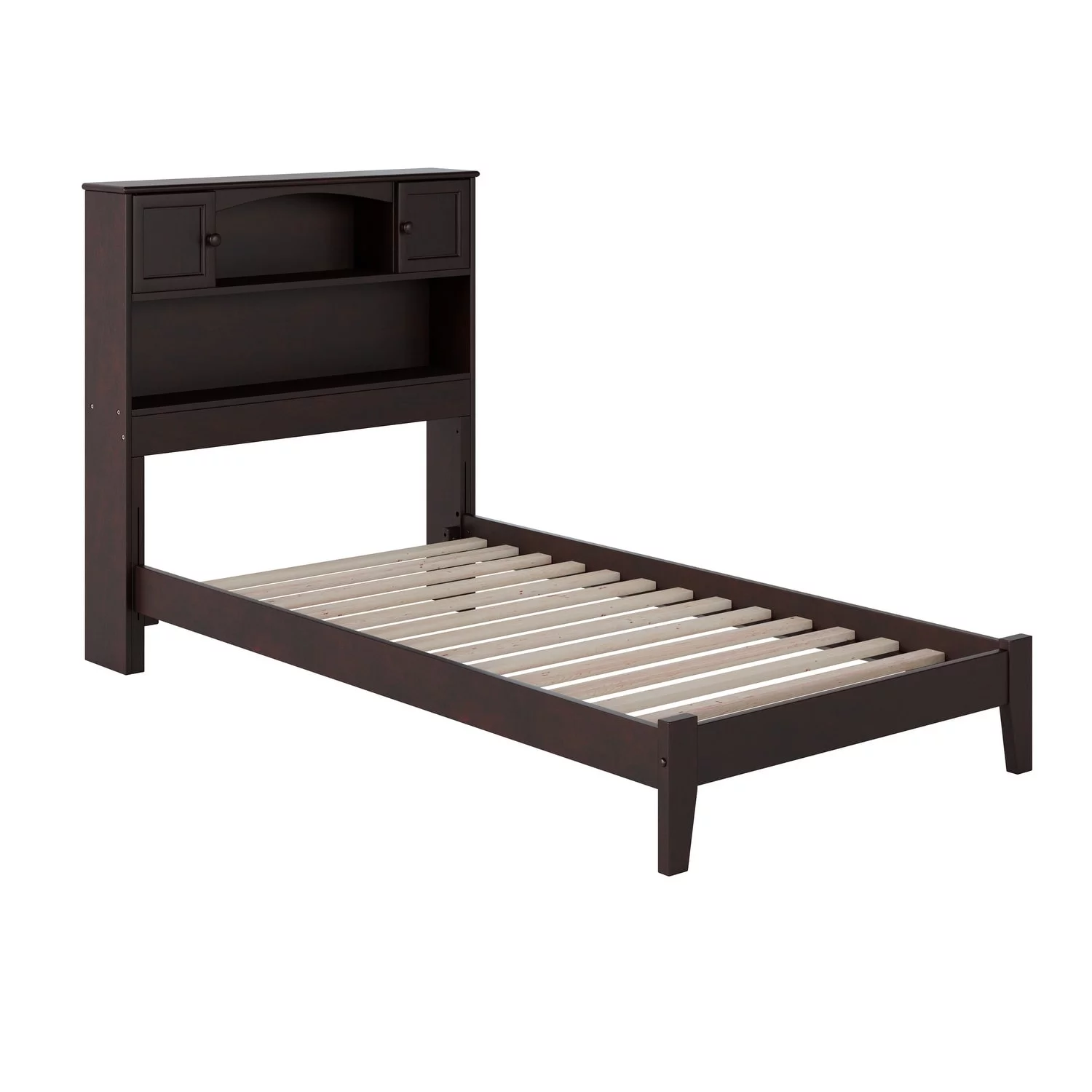 AFI Newport Twin Platform Bed with Open Foot Board in Espresso