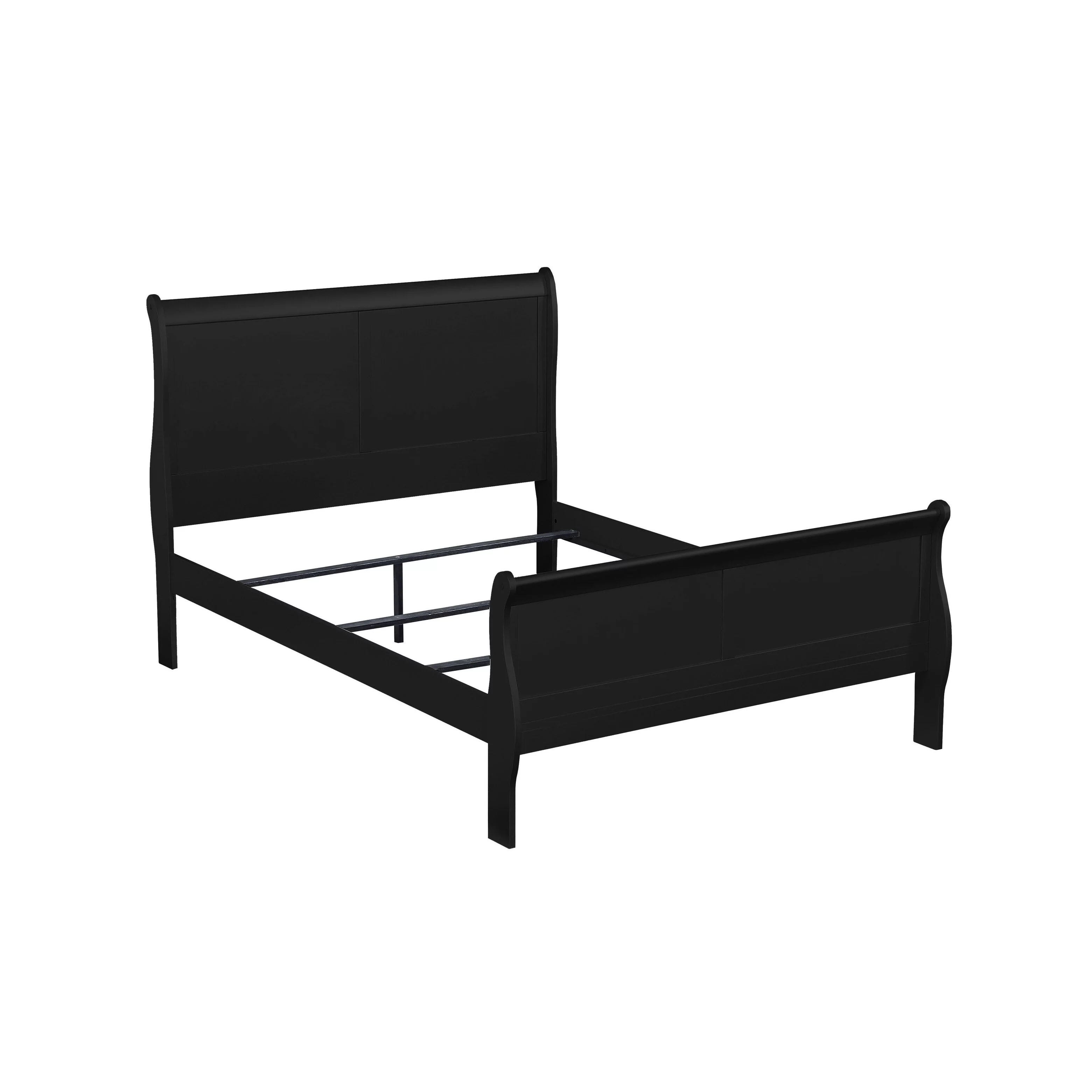 Cavender Sleigh Panel Bed Black - Full