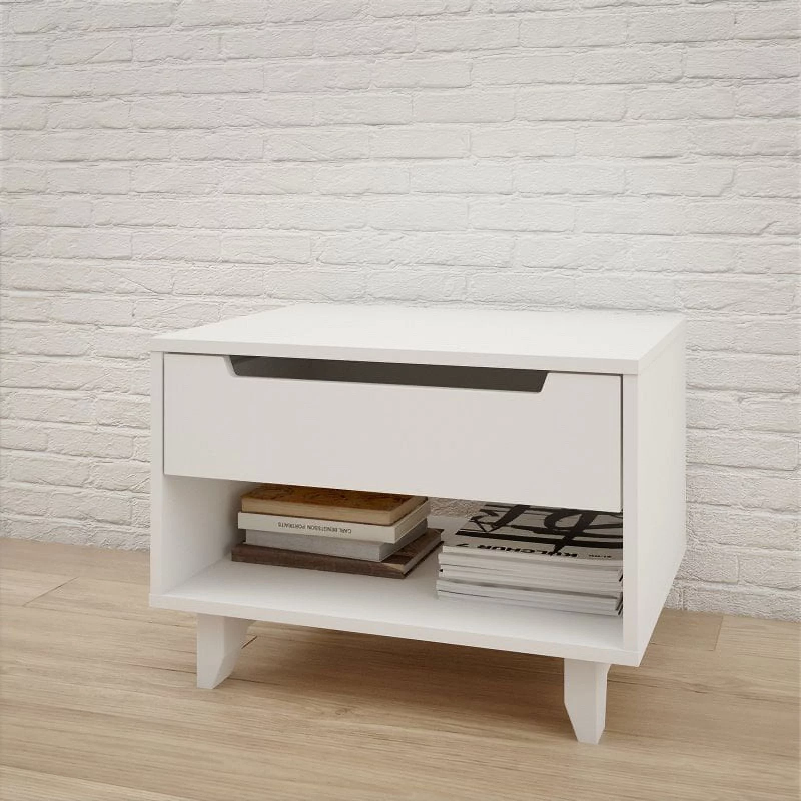 Home Square 3 Piece Full Size Bedroom Set in White