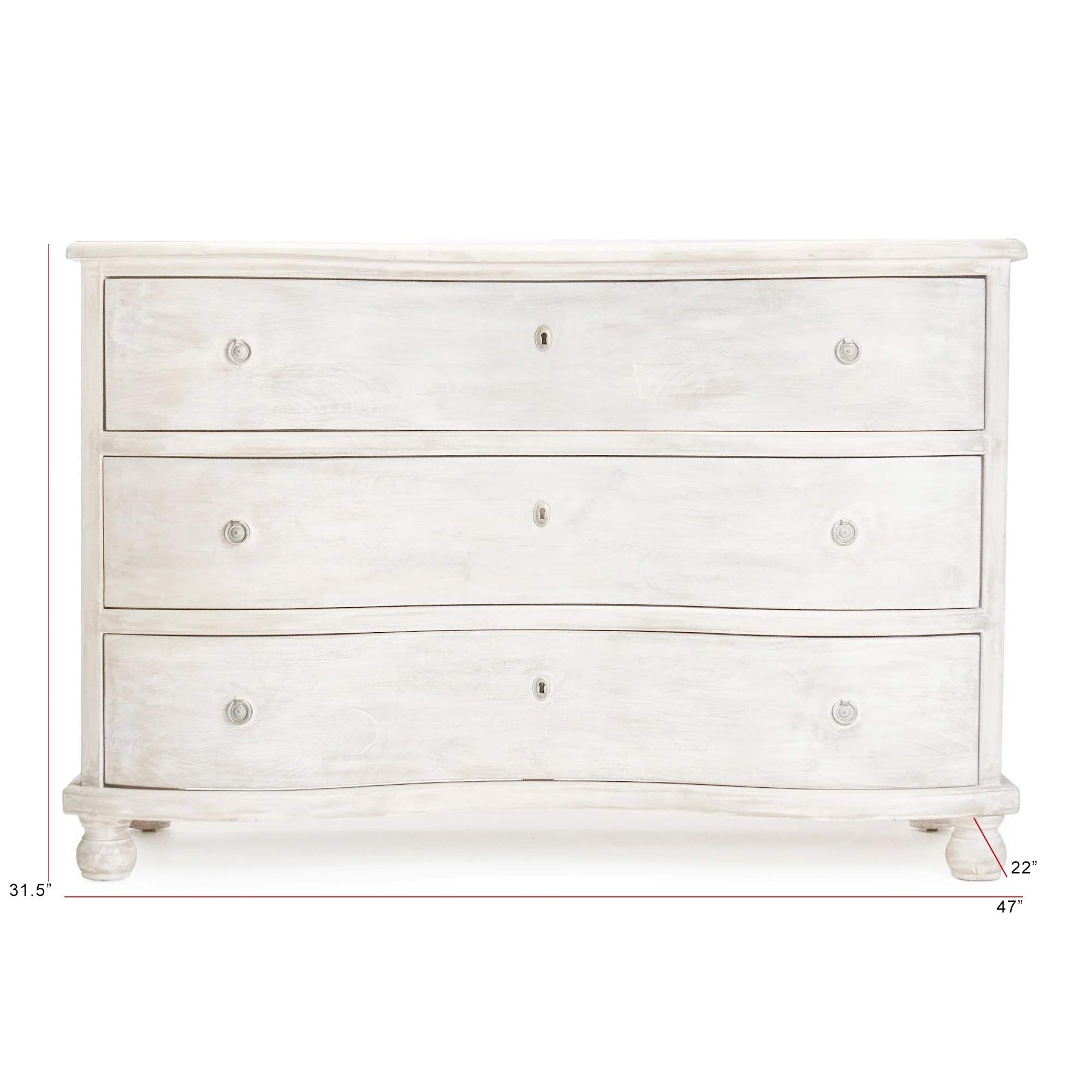 Zentique SH0709-12-02 Chloe Chest, 47 x 31.5 x 22 in.