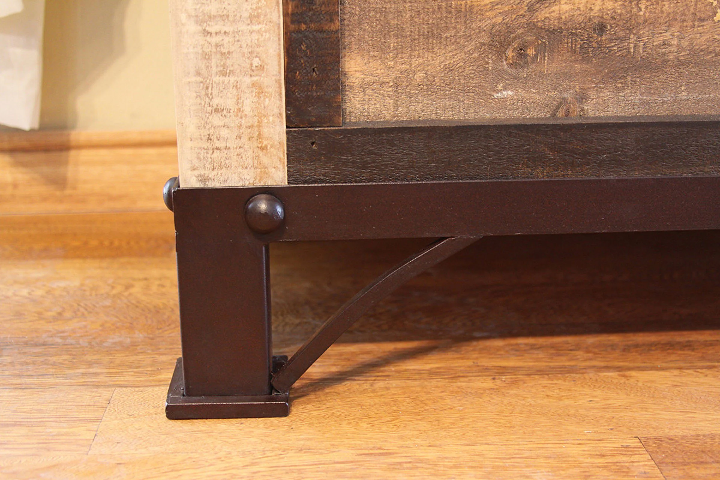 HomeRoots 524576 43 in. Brown Solid Wood Four Drawer Chest