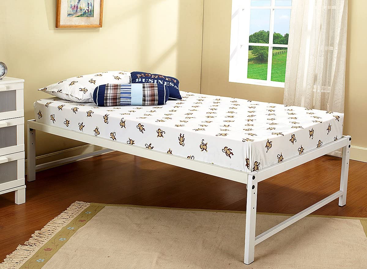 Black Metal Size Day Bed (Daybed) Frame With Roll Out Trundle