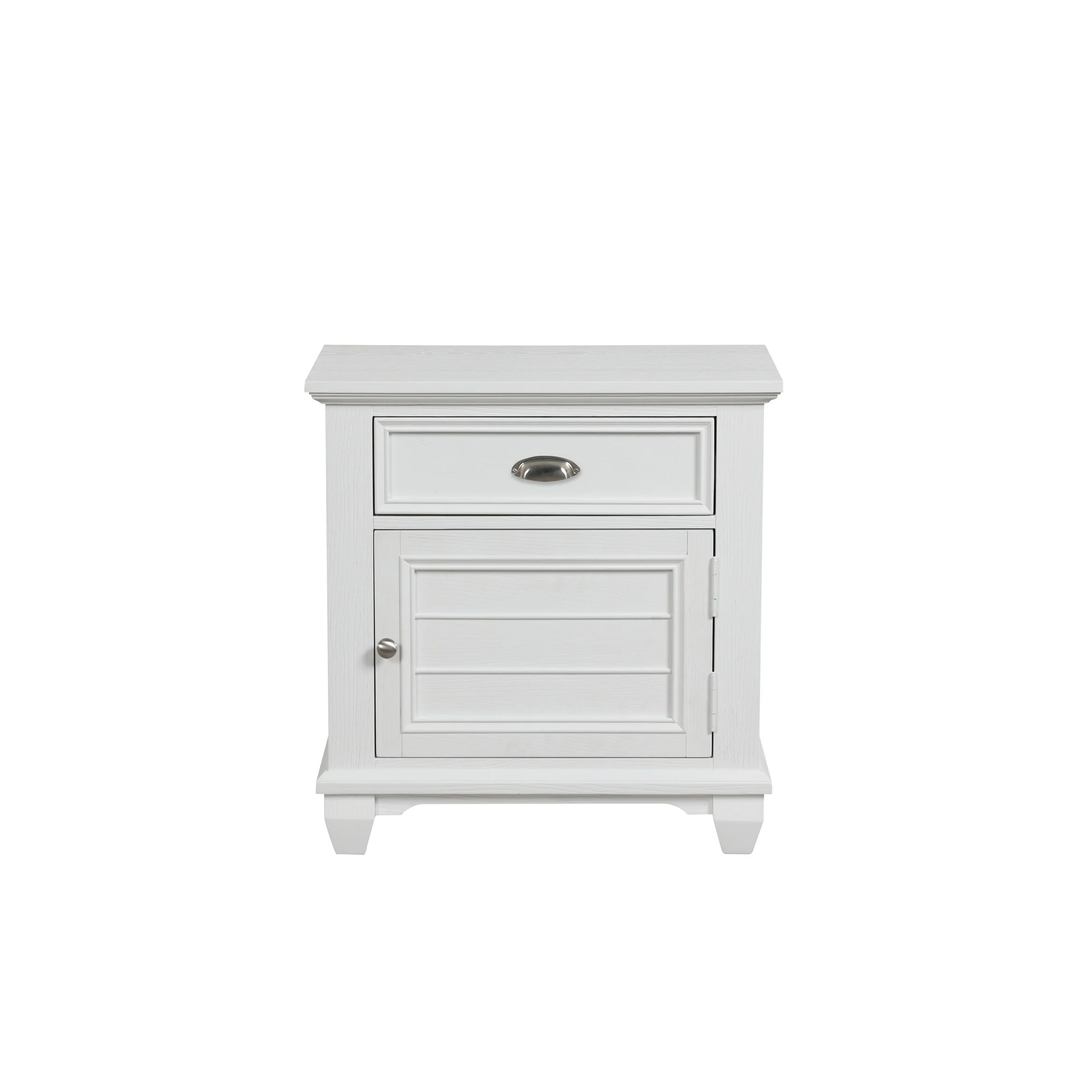 New Classic Furniture Brenton White 1-Drawer Nightstand