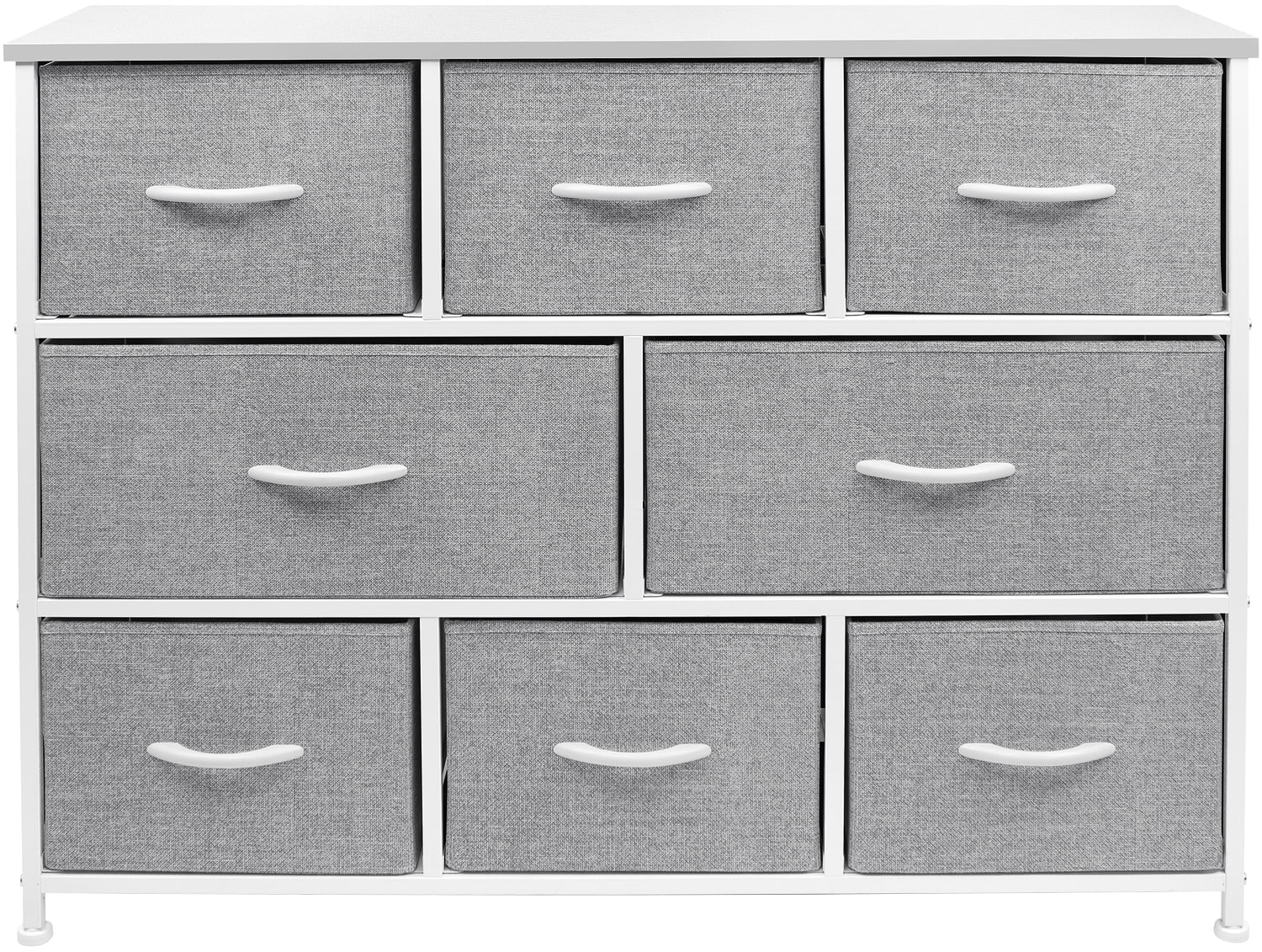 Sorbus Dresser with Fabric Drawers - Wide Chest of Drawers - Great for Bedroom and Living Room Organizing - Collapsible Drawers & Portable TV Stand