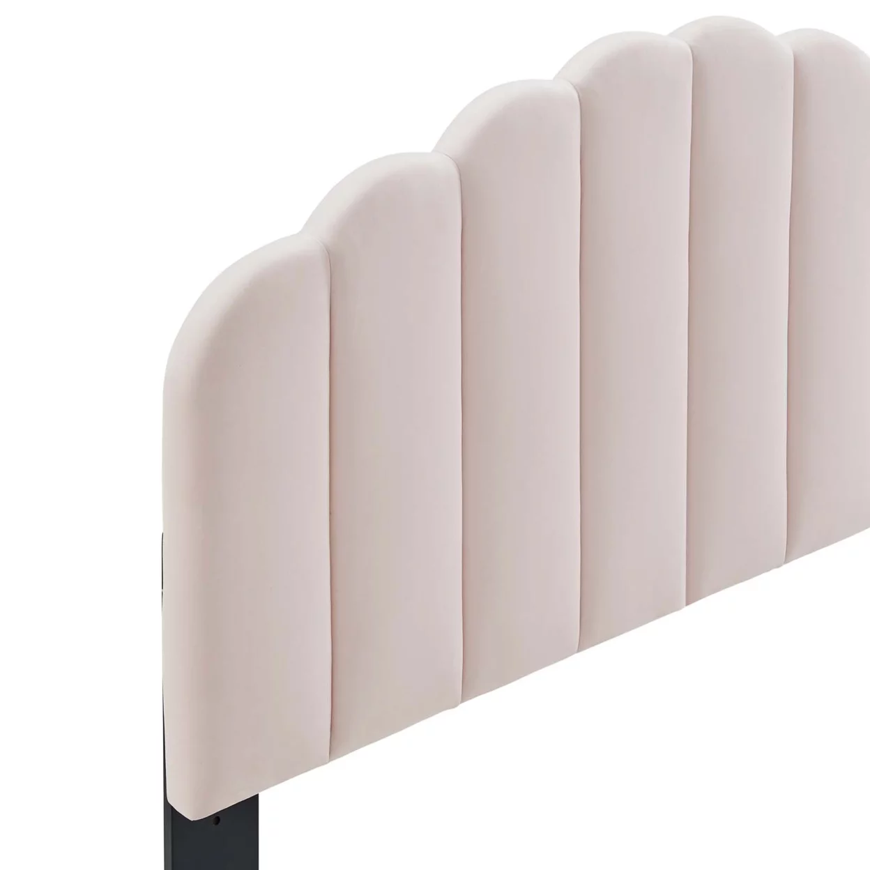 Veronique Twin Performance Velvet Headboard Pink