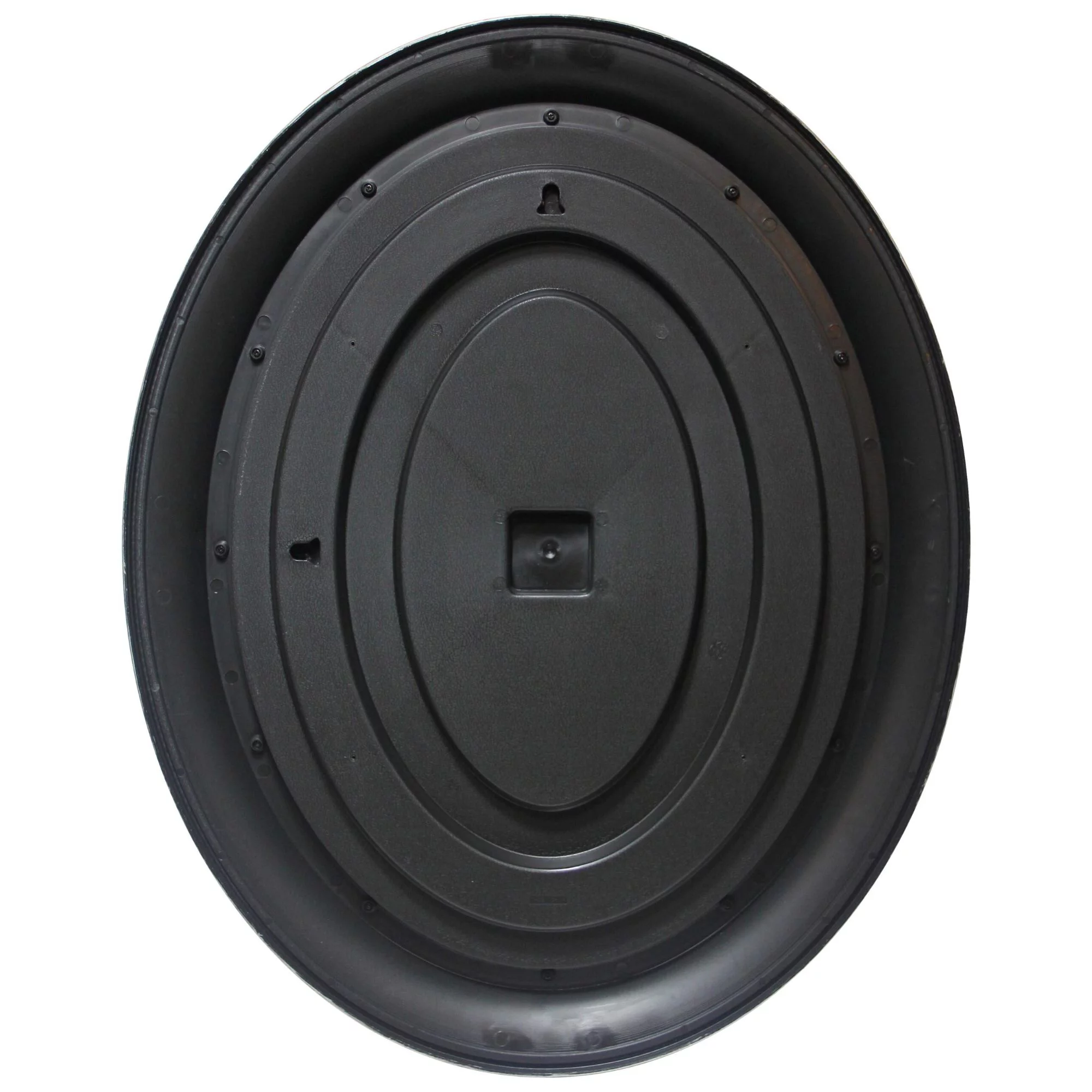 Infinity Instruments Sonore Black and Gold Oval Transitional 30-inch Wall Mirror