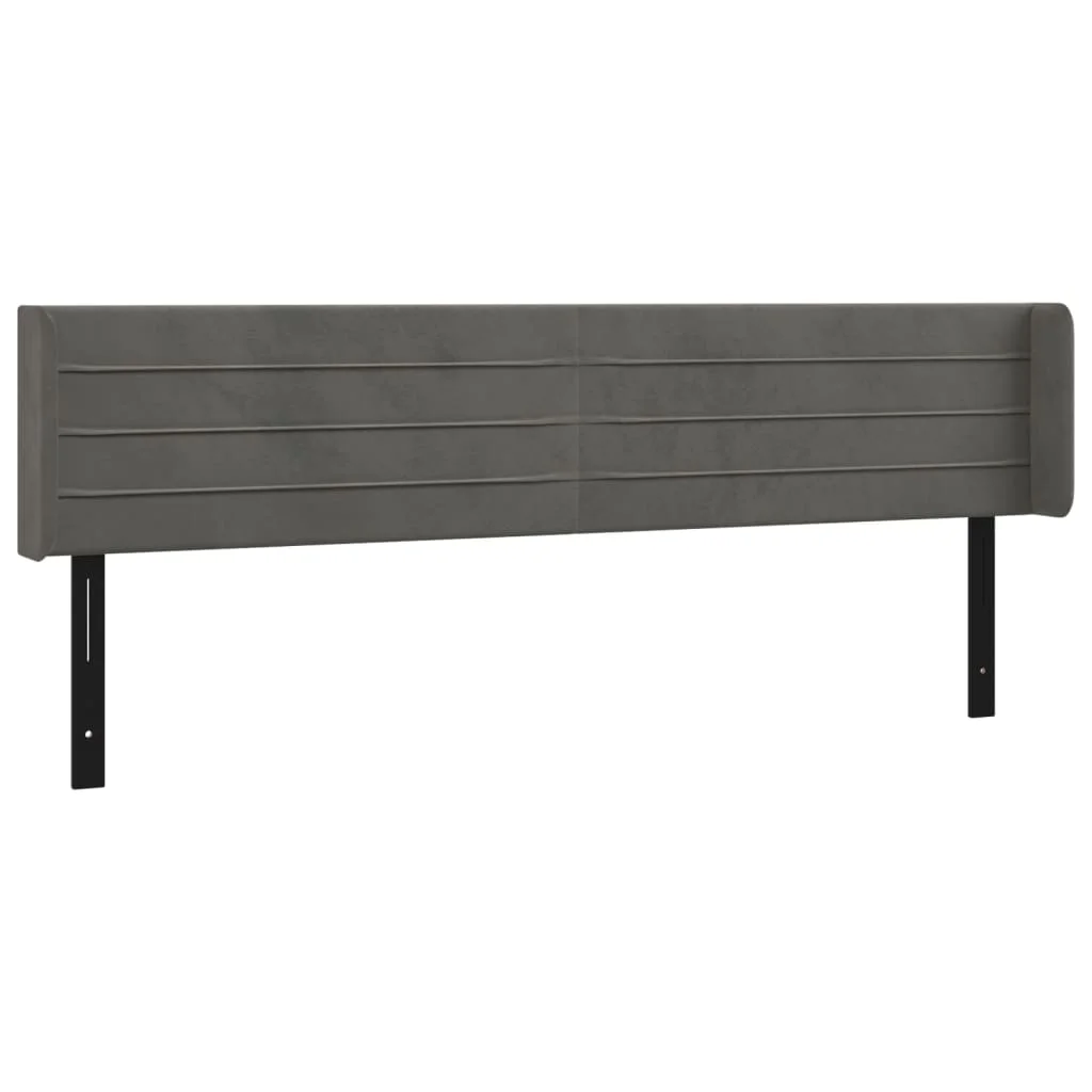 Headboard with Ears Dark Gray 79.9