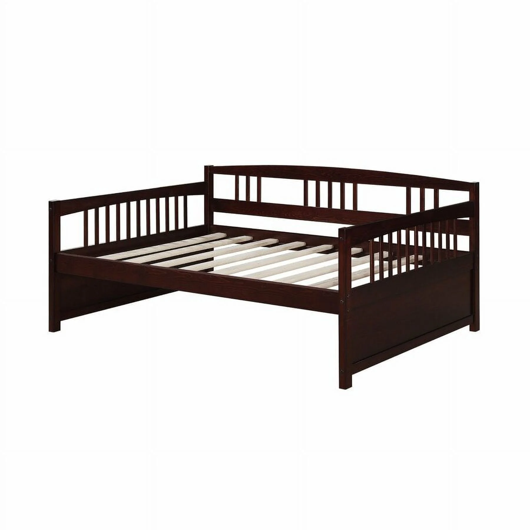 DHP Morgan Wood Daybed, Full Size Frame with Slats, Espresso