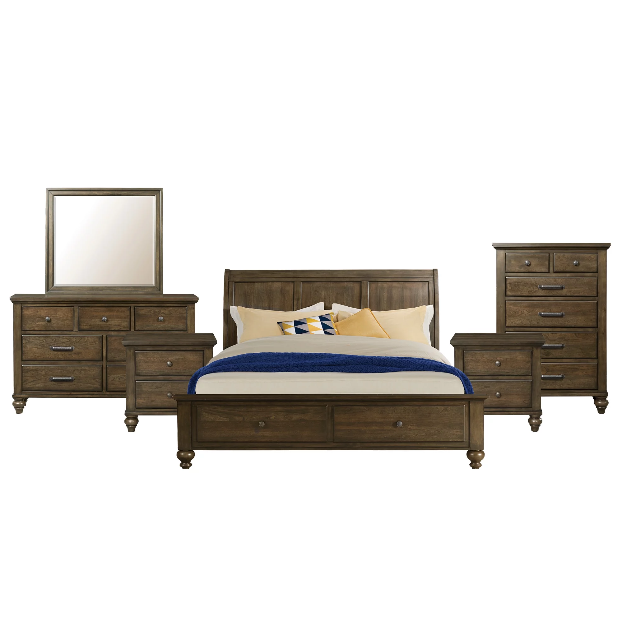 Picket House Furnishings Channing King 2-Drawer Platform Storage 6PC Bedroom Set