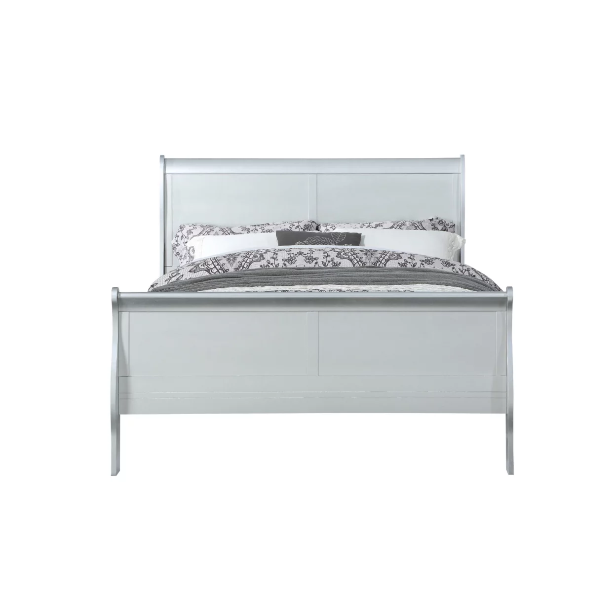 Acme Louis Philippe Bed in Platinum, Multiple Sizes
