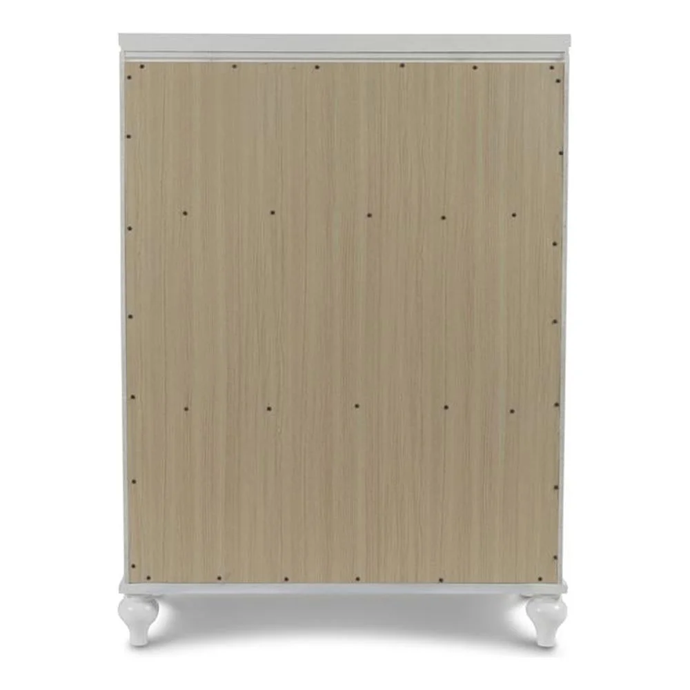 New Classic Furniture Modern Solid Wood Chest with Drawers in White