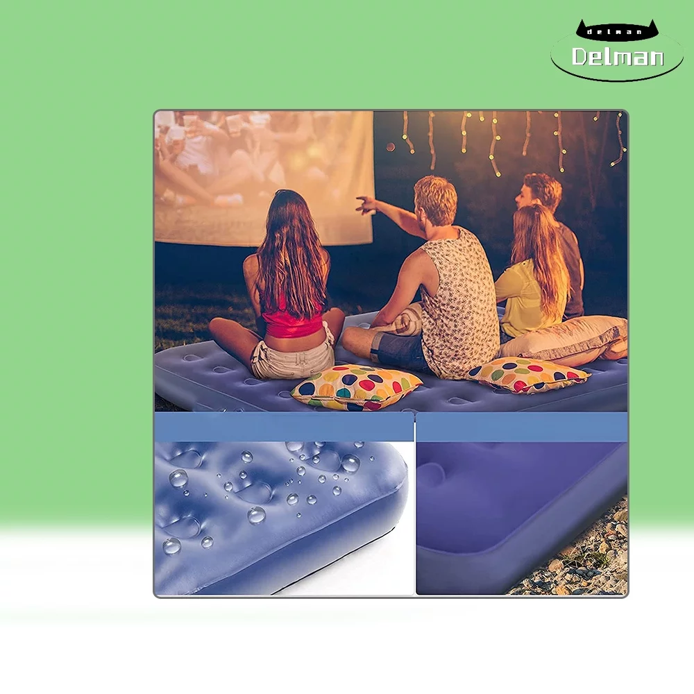 Camping Air Mattress Queen with Electric Air Pump