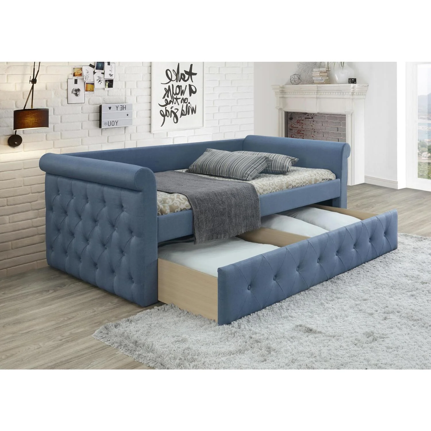 Myco Furniture Waylon Daybed, Denim