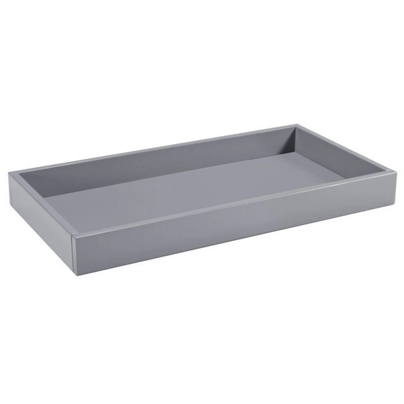4-in-1 Convertible Crib and Dresser with Removable Changing Tray Set in Gray