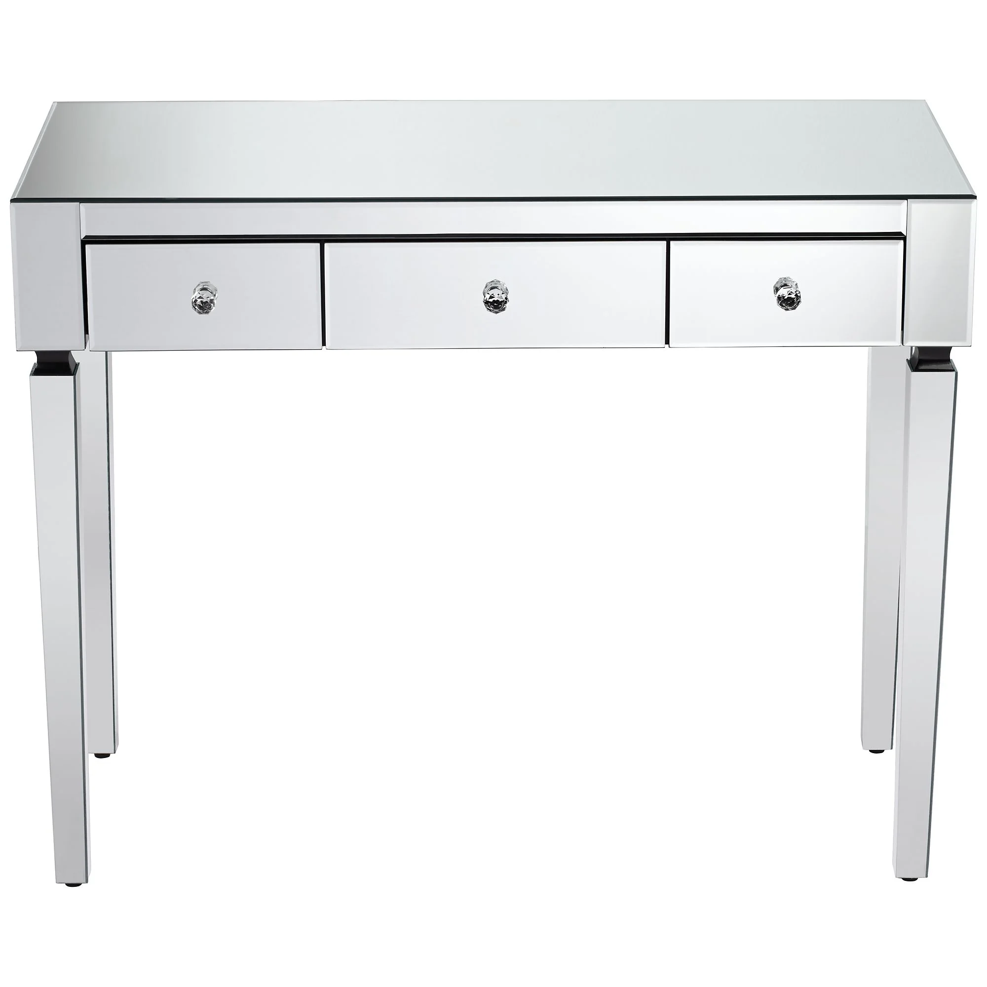 Studio 55D Thea Modern Mirrored Rectangular Desk 39 1/2