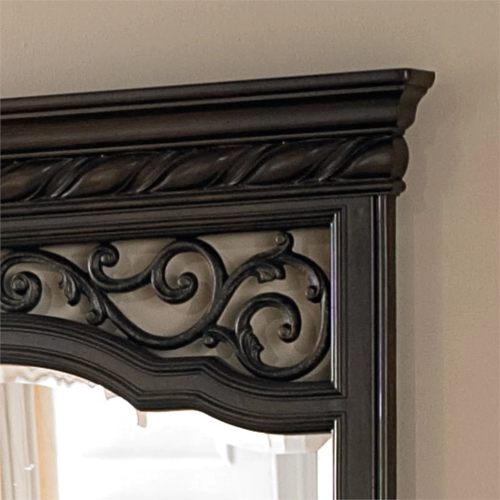 Arbor Place Dark Brown Dresser & Mirror