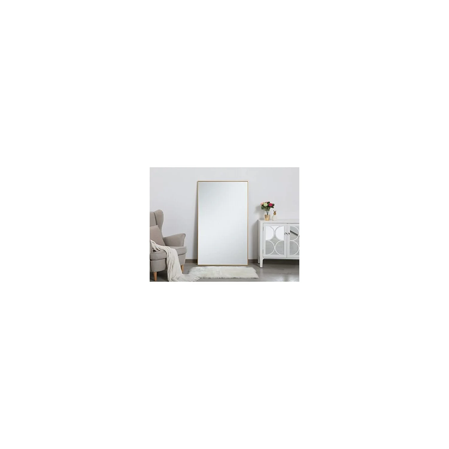 Elegant Decor - Monet - Rectangular Mirror In Contemporary Style-72 Inches Tall