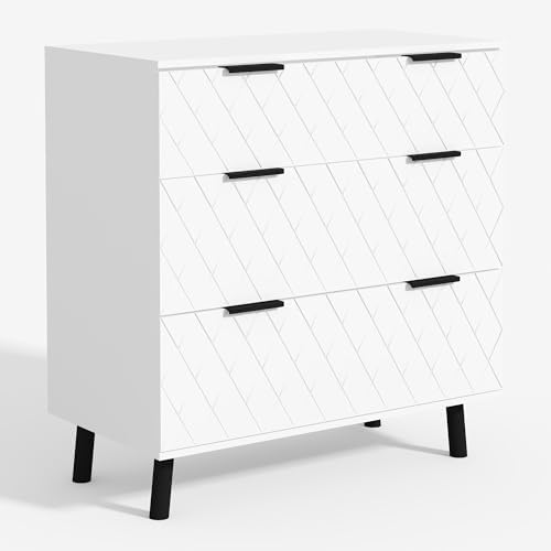 NLIBOOMLife 3 Drawer Dresser  Natural Chest of Drawers  Large Capacity  Cabinet  Closet Dressers with 3 Drawers  Dressers Organizer for Closet  Bedroom  Living Room  Hallway  31.49"L*