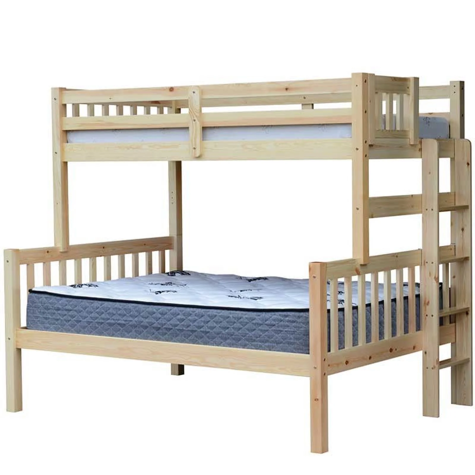 Delano Twin over Full End Ladder Bunk Bed Natural