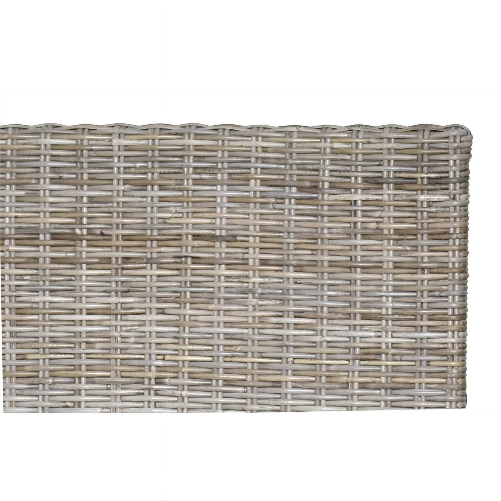 Sea Wind Florida Island Breeze Wicker / Rattan Queen Headboard in Gray