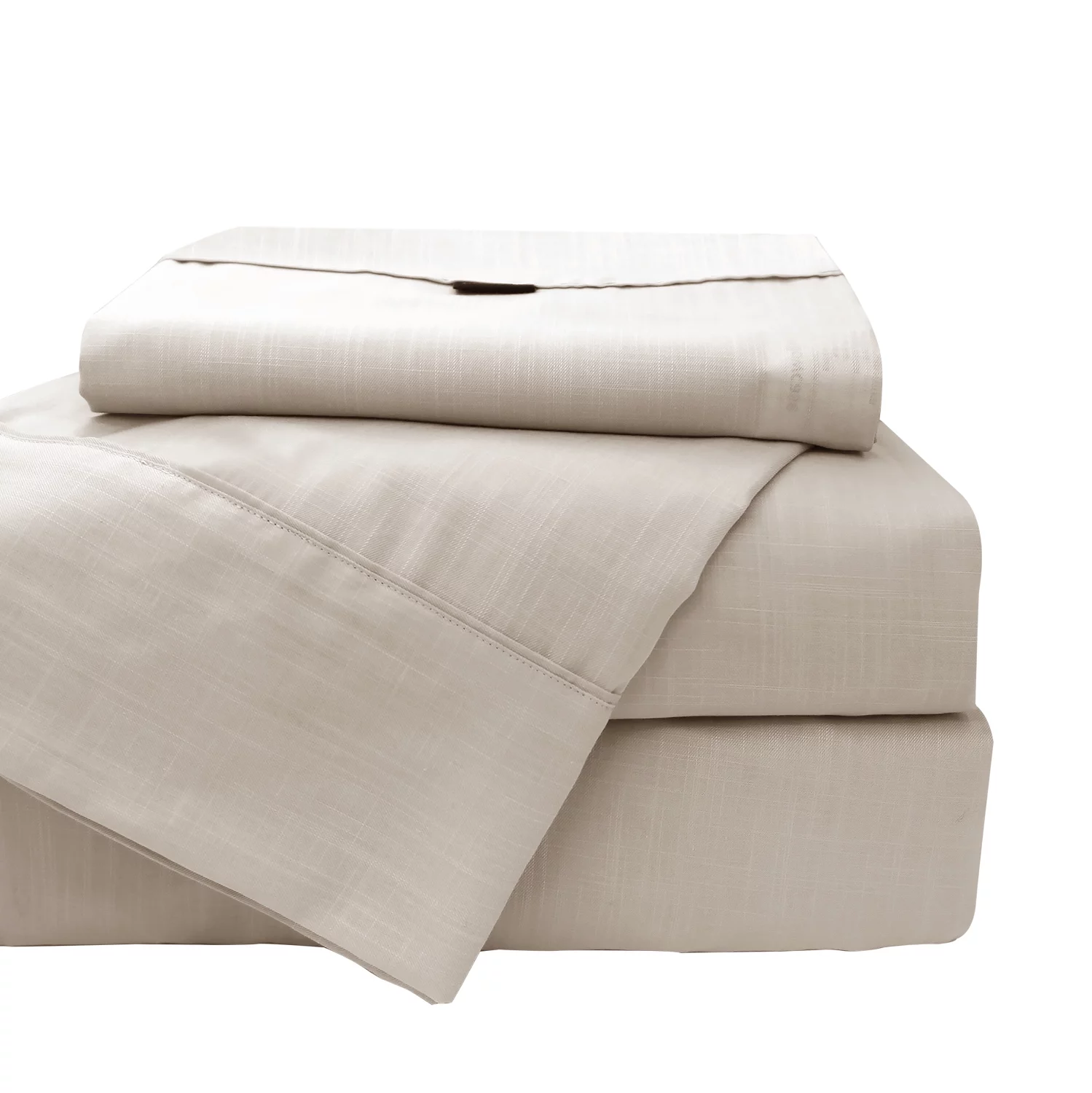 Linen Tencel Cotton Lyocell Blended Celeste Color King Colling Bed Sheet Set