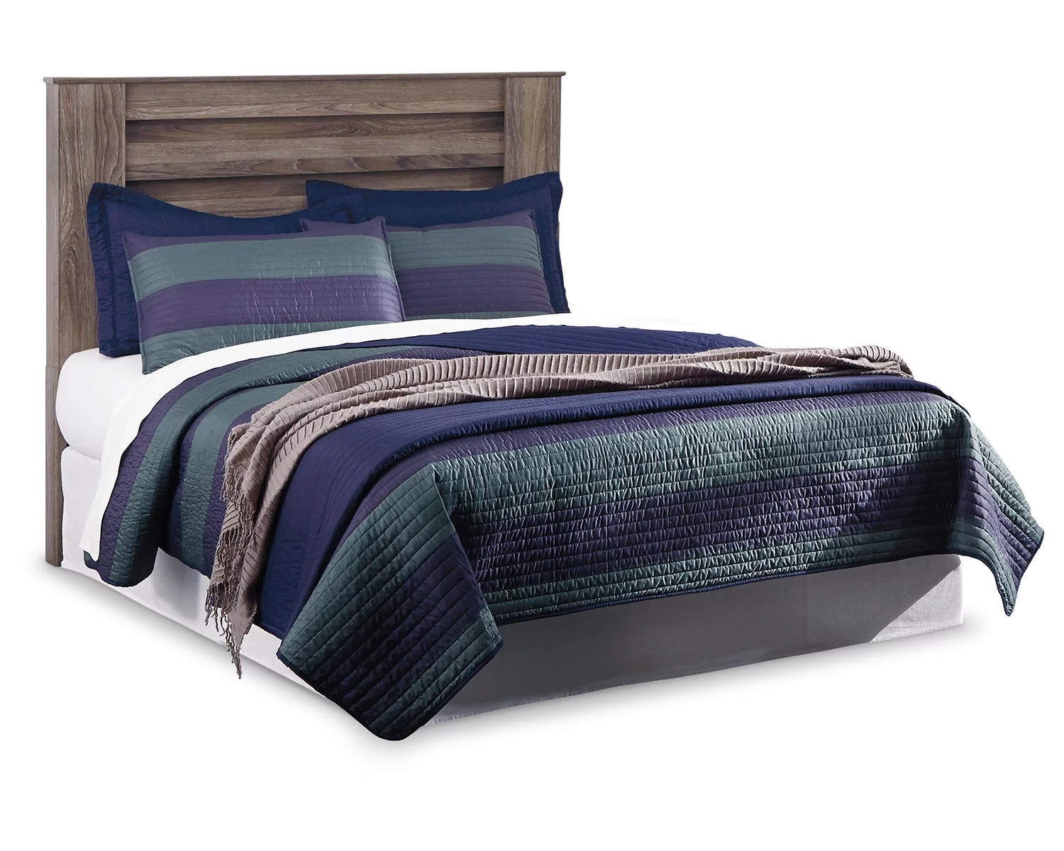Signature Design by Ashley Casual Zelen Queen Panel Headboard Warm Gray