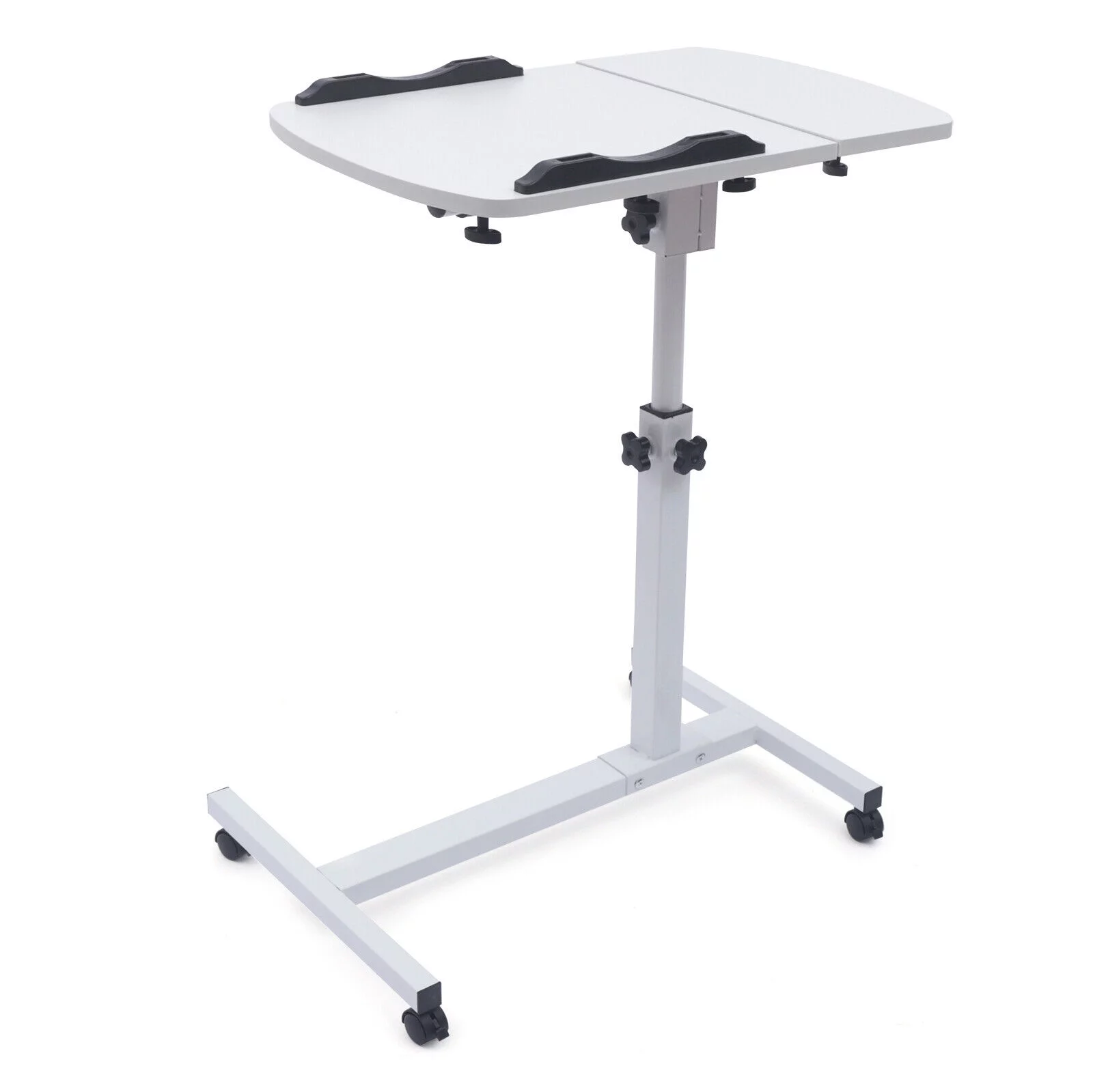 CNCEST Rolling Laptop Desk Over Angle Height Adjustable Sofa Bed Notebook Table Stand