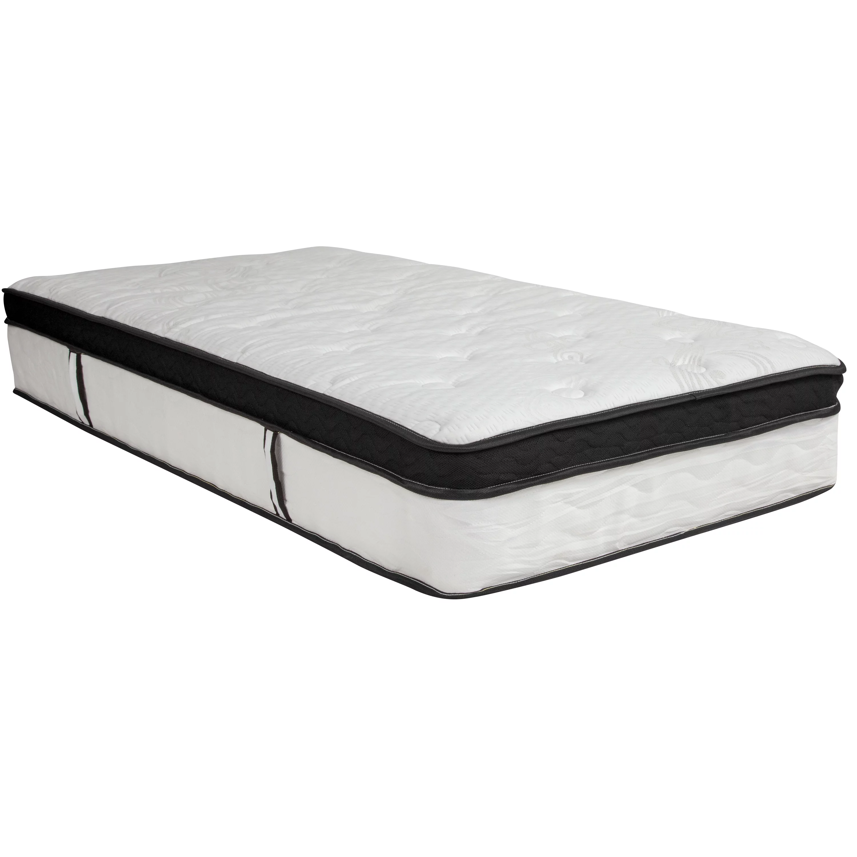 Emma + Oliver 12 Inch CertiPUR-US Certified Memory Foam Pocket Spring Mattress, Twin Mattress in a Box