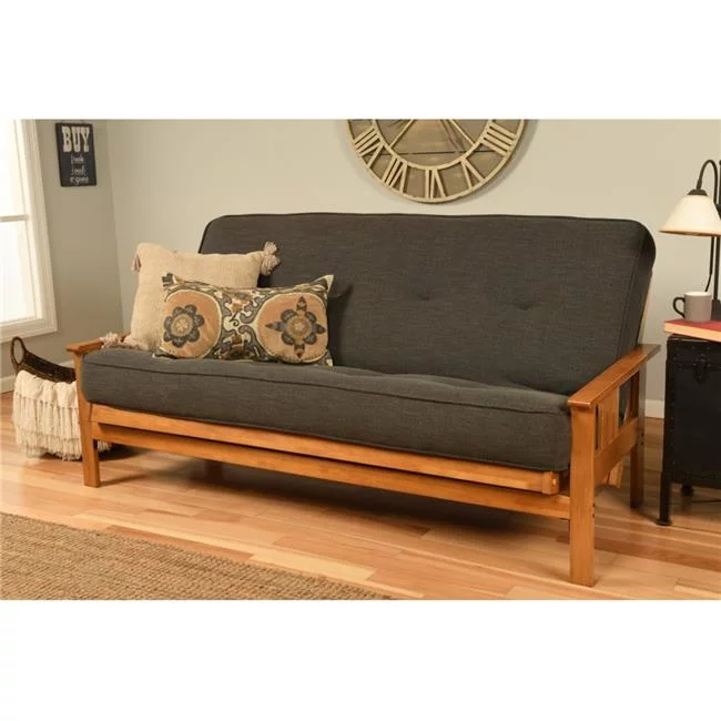 No. 6000 Linen Charcoal 276 Coil Hinged Mattress - Full Size